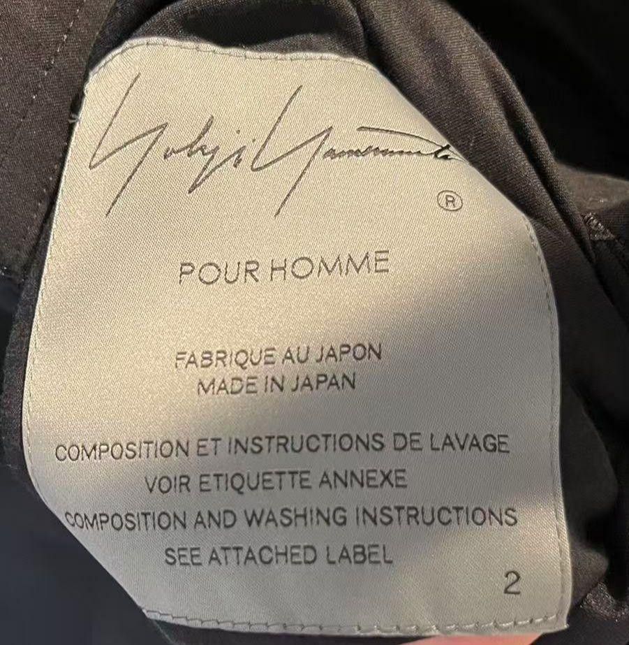 Yohji Yamamoto POUR HOMME 25ss Triacetate zipper jacket HP-J15-500 Size US M / EU 48-50 / 2 - 4 Thumbnail