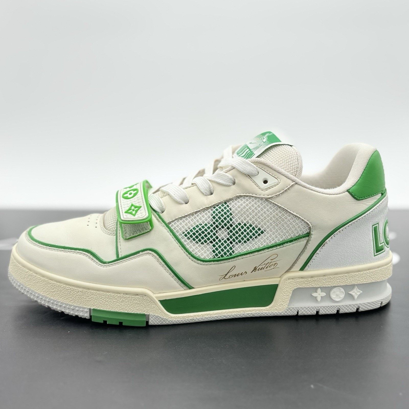 Louis Vuitton 11-11.5 Louis Vuitton Strap Trainer ' Green ' | SUPER CLEAN! Size US 11 / EU 44 - 9 Thumbnail