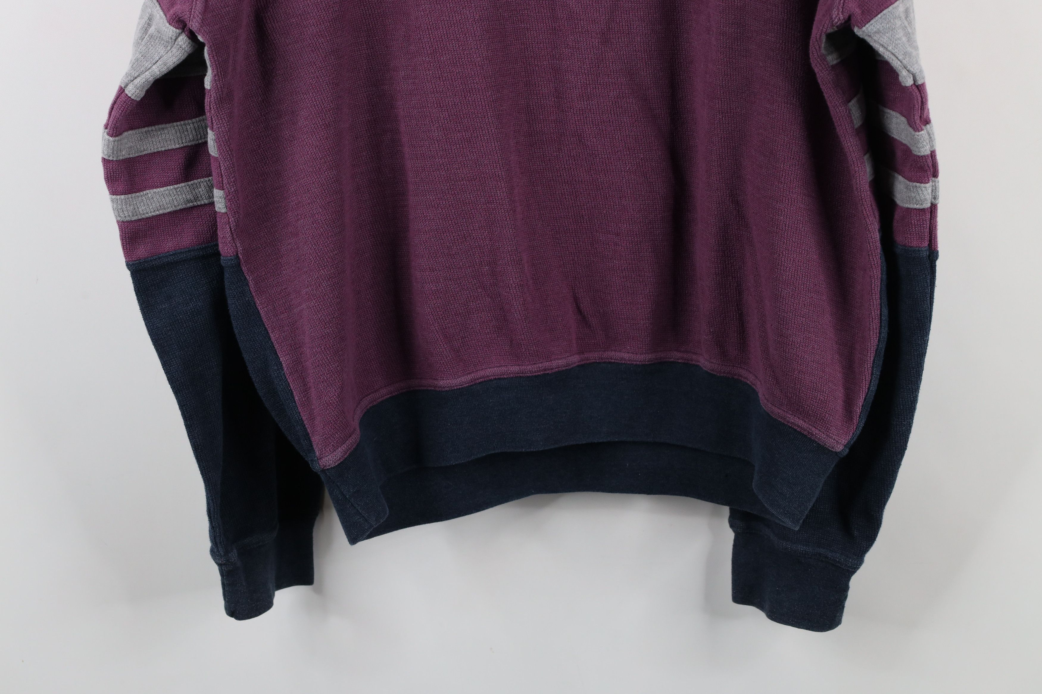 Vintage Vintage 90s Streetwear Thermal Waffle Knit Pullover Polo Size US M / EU 48-50 / 2 - 12 Thumbnail