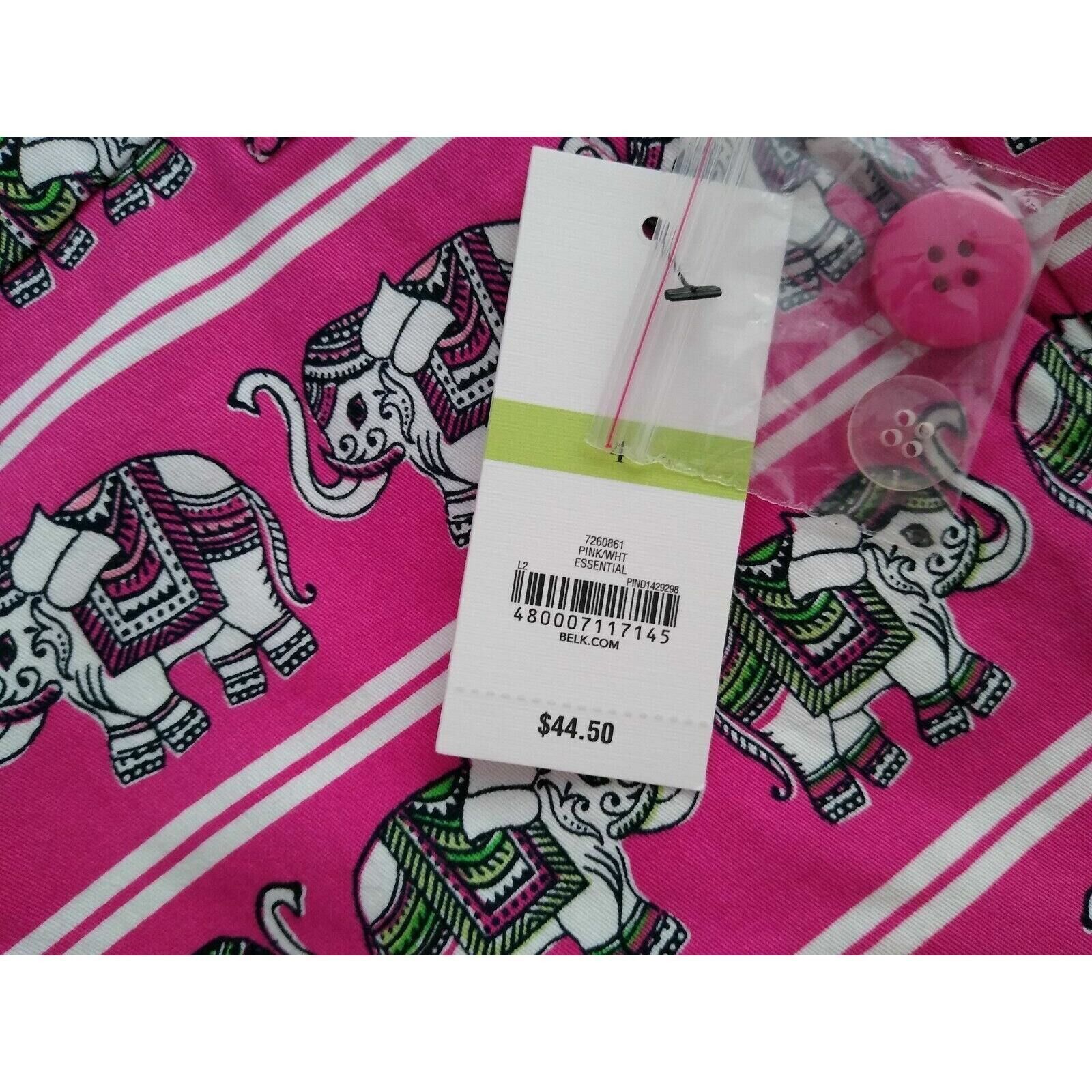 Crown Cap New Crown & Ivy Shorts 4 Women's Stretch Striped Elephants Size 27" / US 4 / IT 40 - 5 Thumbnail