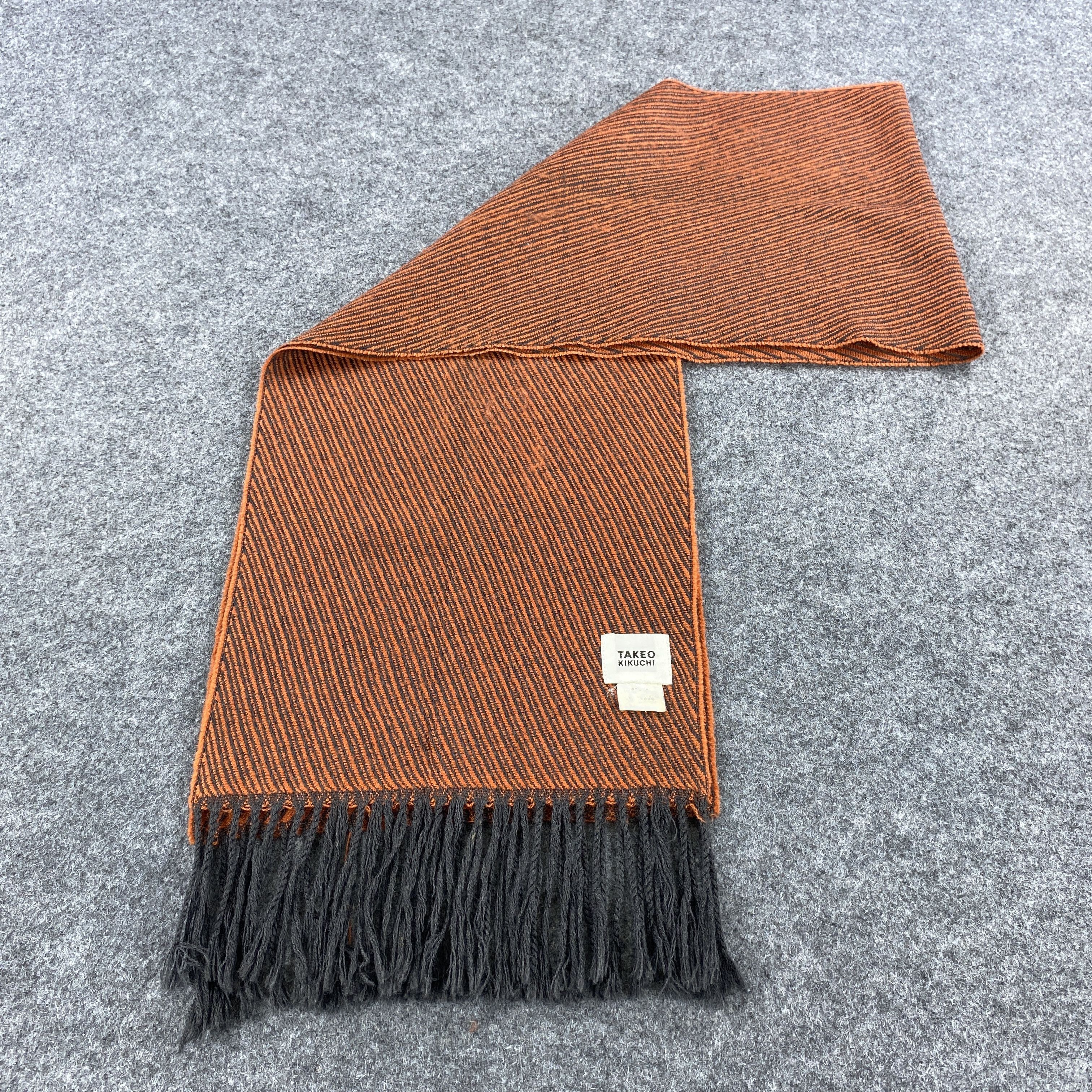 Takeo Kikuchi × Vintage GF10659 Takeo Kikuchi Scarf Neck Wear Muffler Nova Check Size ONE SIZE - 9 Thumbnail