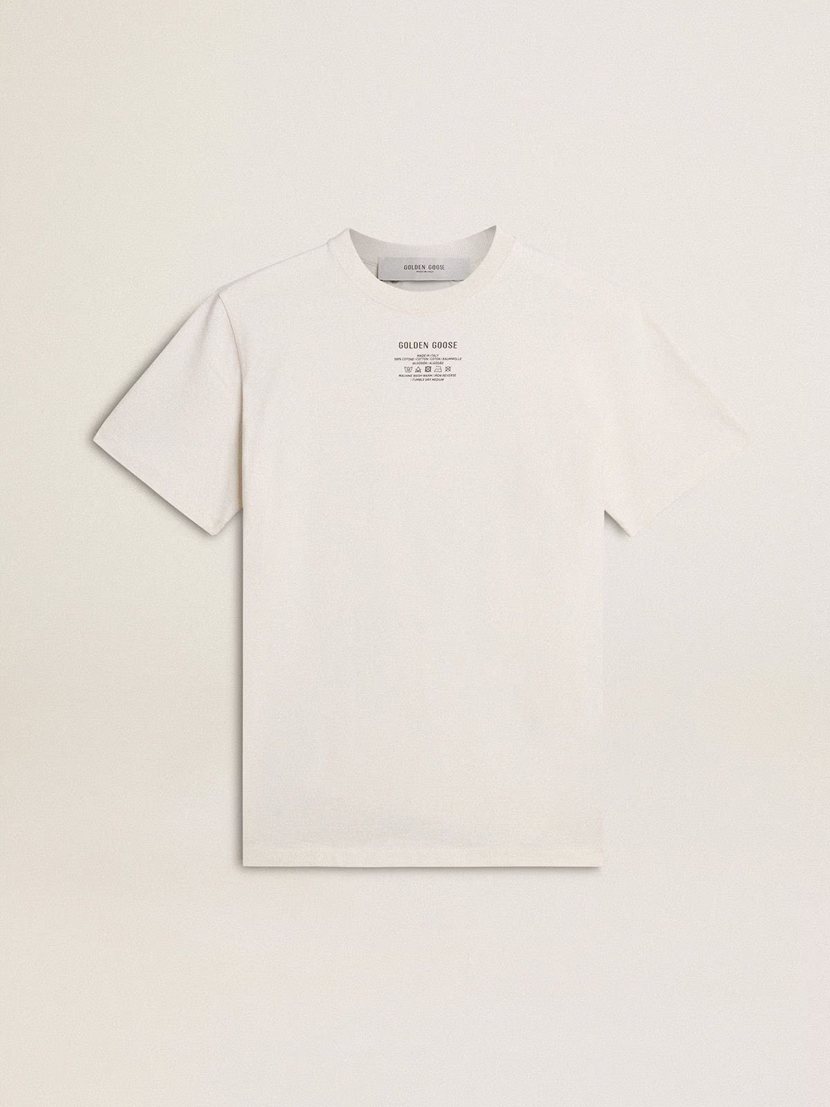 Golden Goose o1s22i1n1224 Cotton T-Shirt in White Size US L / EU 52-54 / 3 - 1 Thumbnail