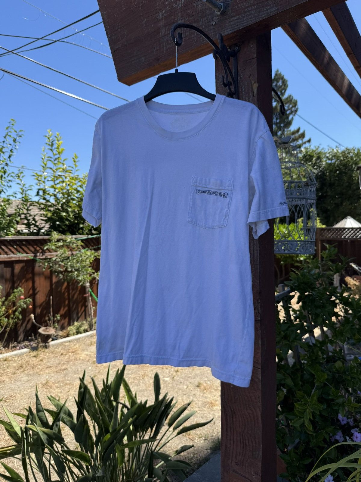 Chrome Hearts Chrome Hearts White Scroll Logo T-Shirt Size US L / EU 52-54 / 3 - 1 Thumbnail