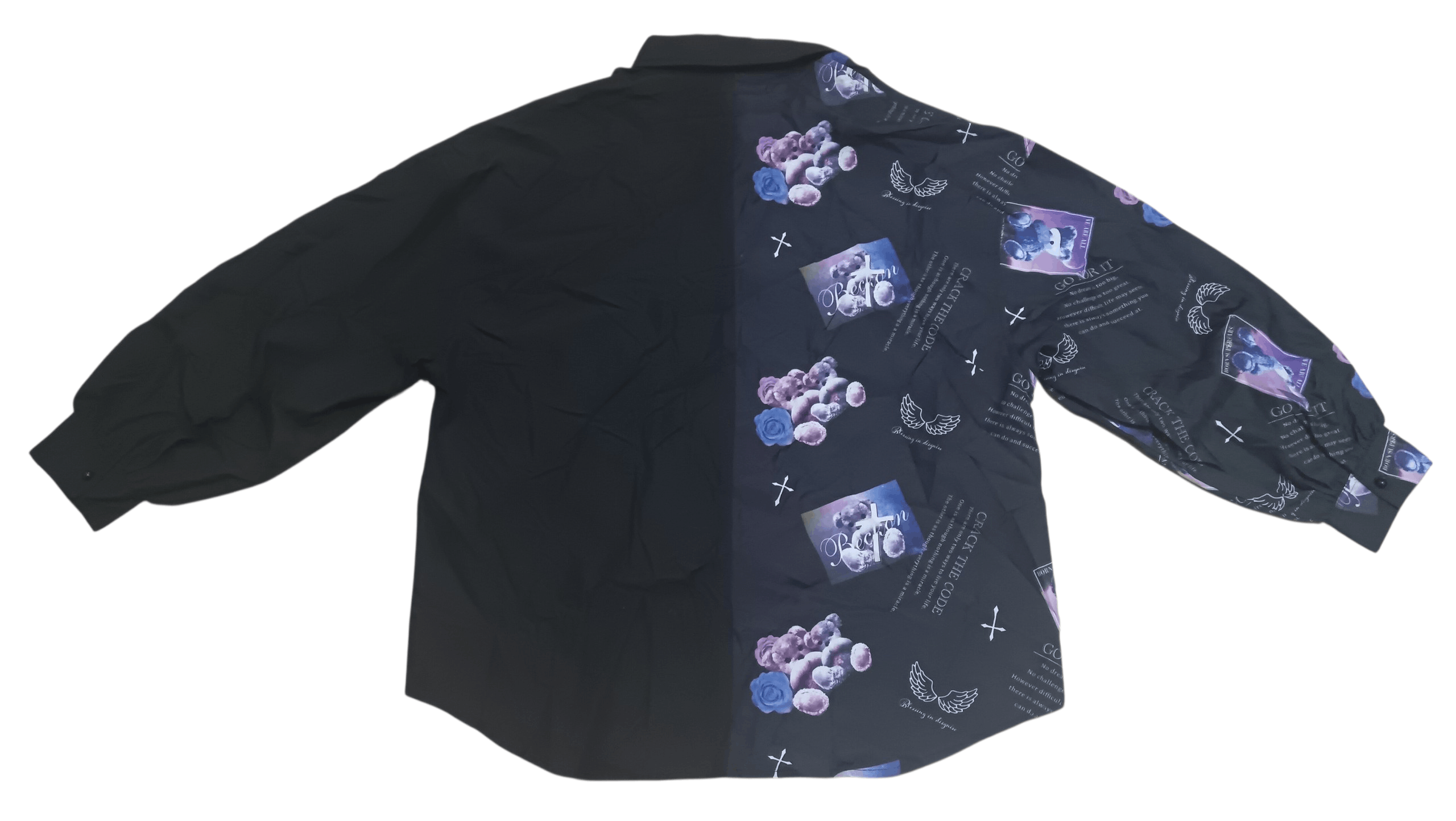 Japanese Brand Leahmatin floral and cross prints shirt Size M / US 6-8 / IT 42-44 - 5 Thumbnail