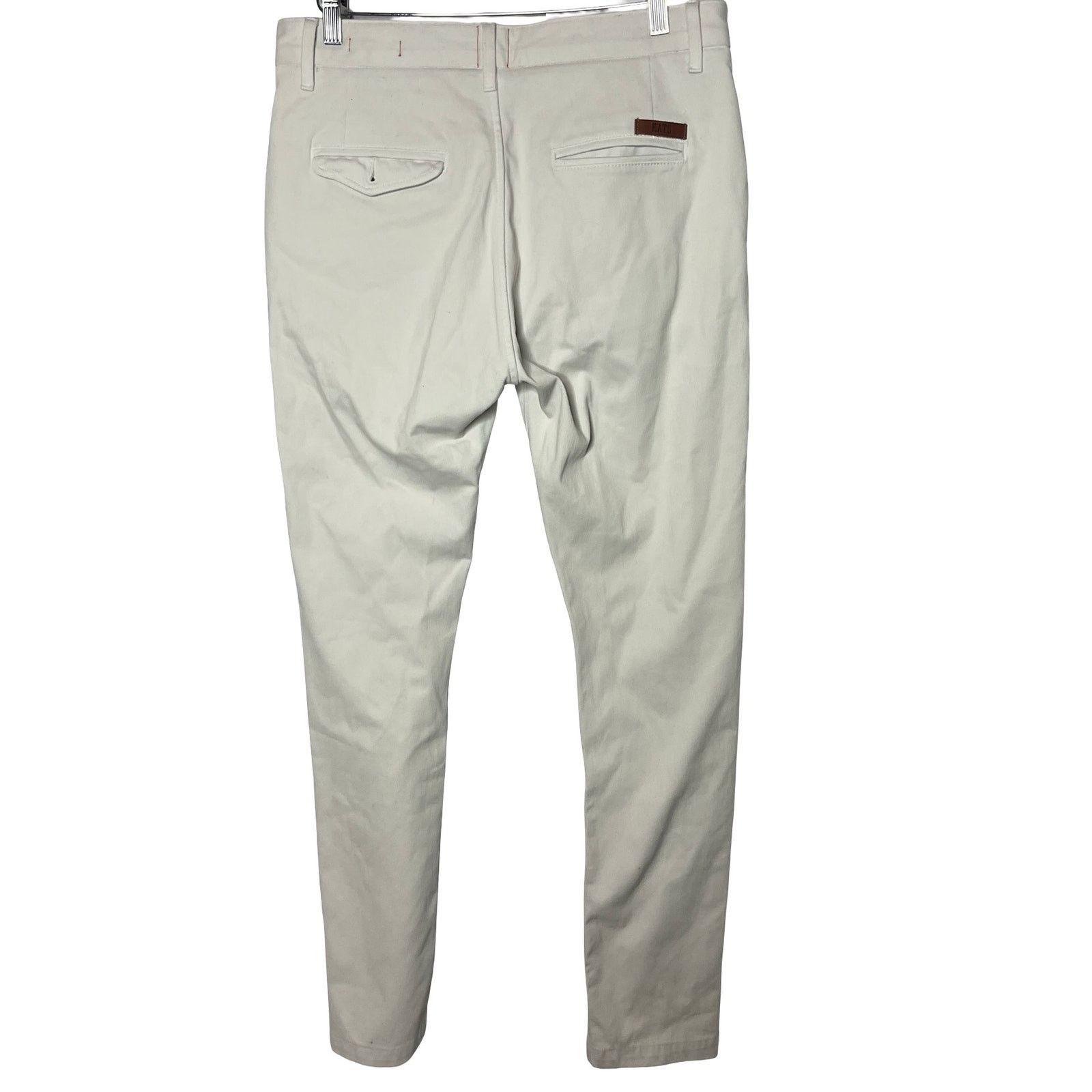 Hiroshi Kato Hiroshi Kato Denit Slim Fit Stretch Chino Pants cream 30x32 Size US 30 / EU 46 - 3 Thumbnail