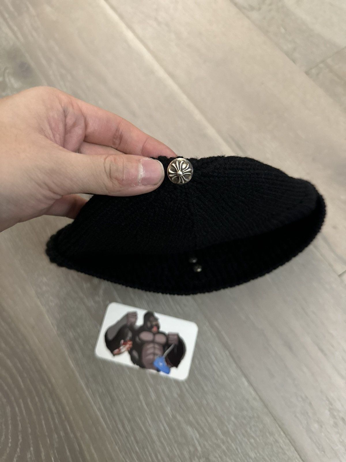 Chrome Hearts Chrome Hearts Triple Cross Patch With Sliver Cashmere Beanie Size ONE SIZE - 3 Thumbnail