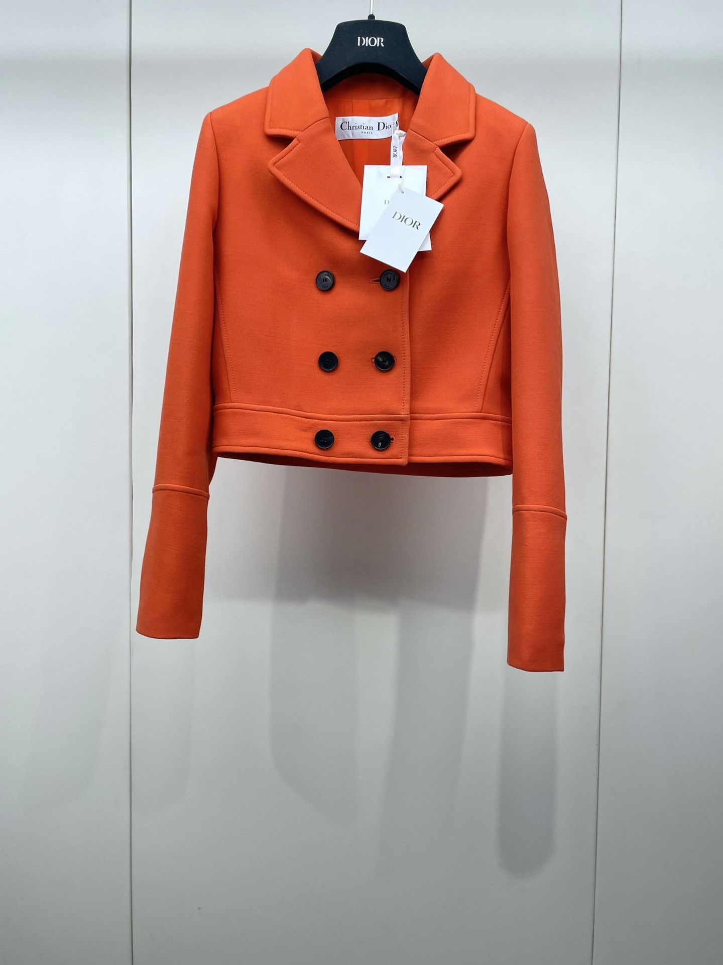 Dior Dior 2022 SS Orange Double-Breasted Coat Size XS / US 0-2 / IT 36-38 - 1 Thumbnail