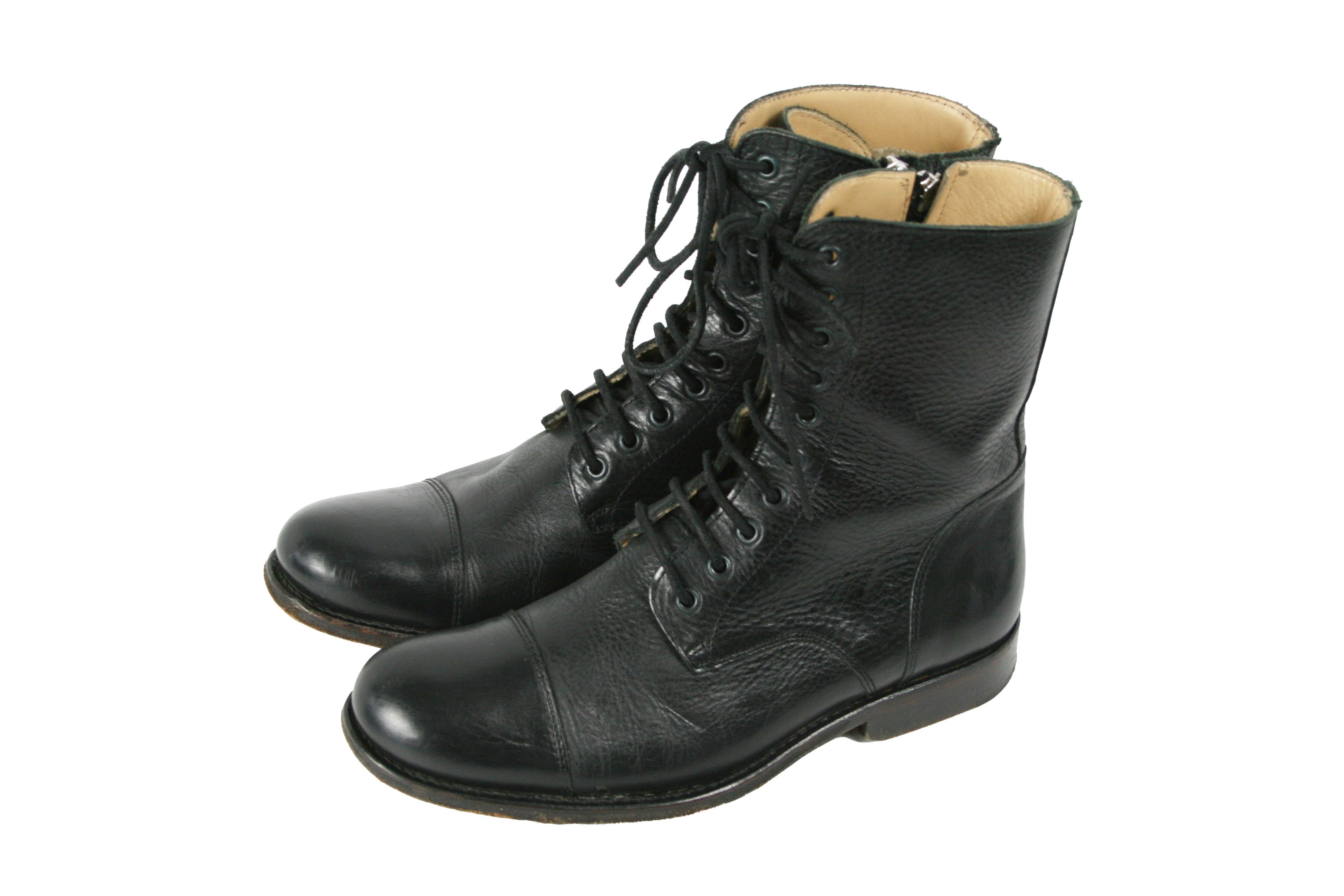 Shoto Biker Avant Garde Hand Made Combat Boots Size US 8 / IT 38 - 3 Thumbnail