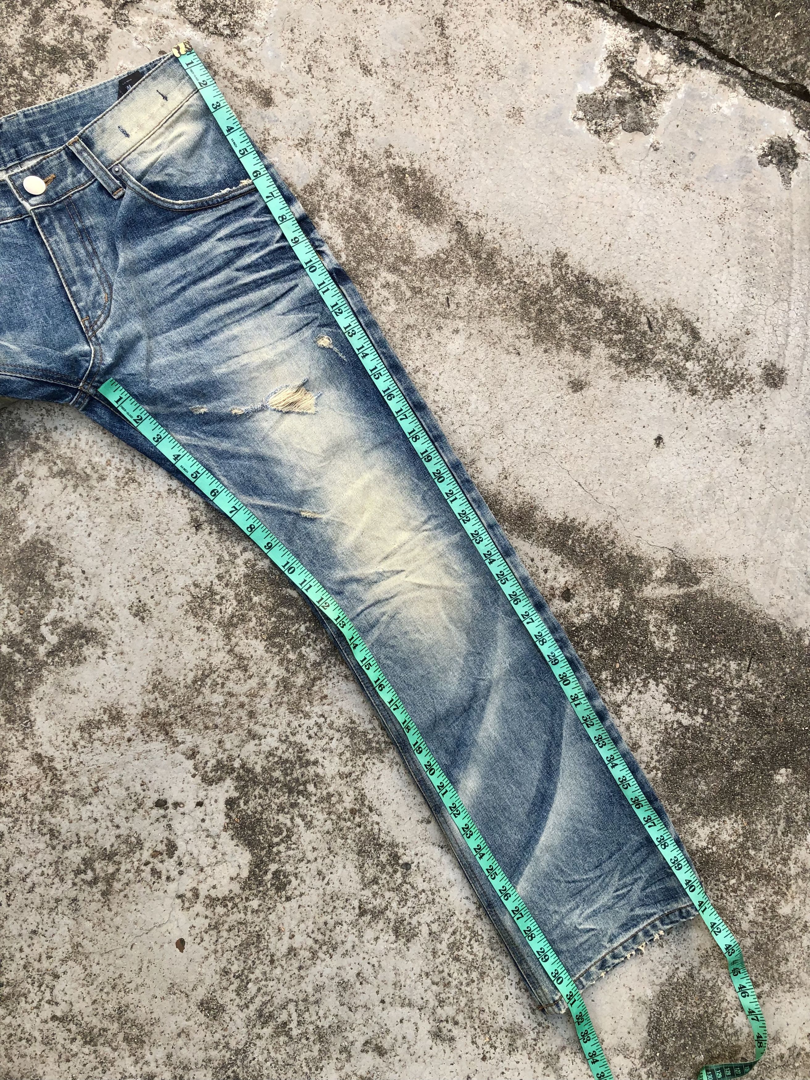 Japanese Brand WASHED BLUE DENIM BY IMP Size US 33 - 10 Thumbnail
