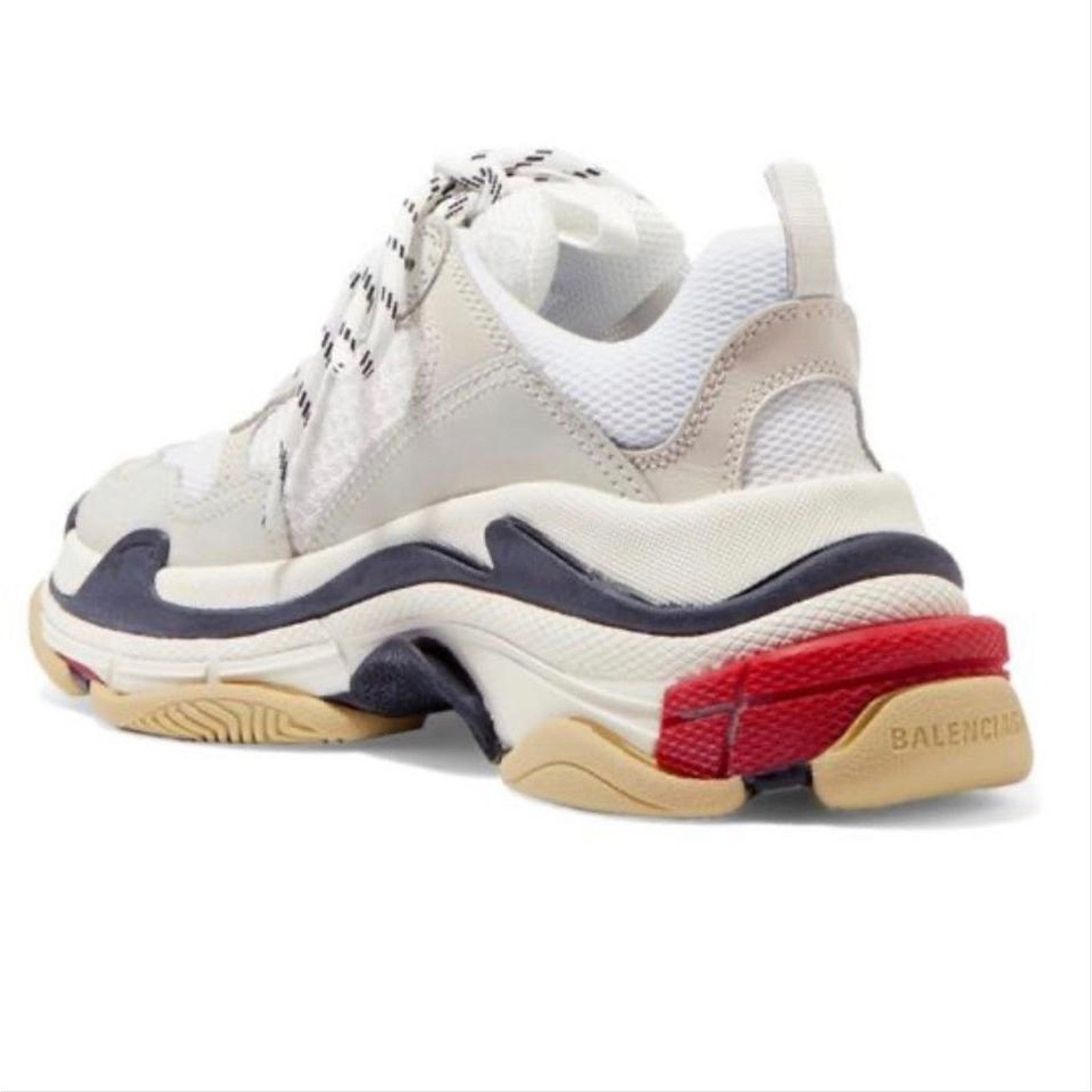 Balenciaga BALENCIAGA Triple S trainer logo embroidered sneakers Size US 9 / IT 39 - 4 Thumbnail