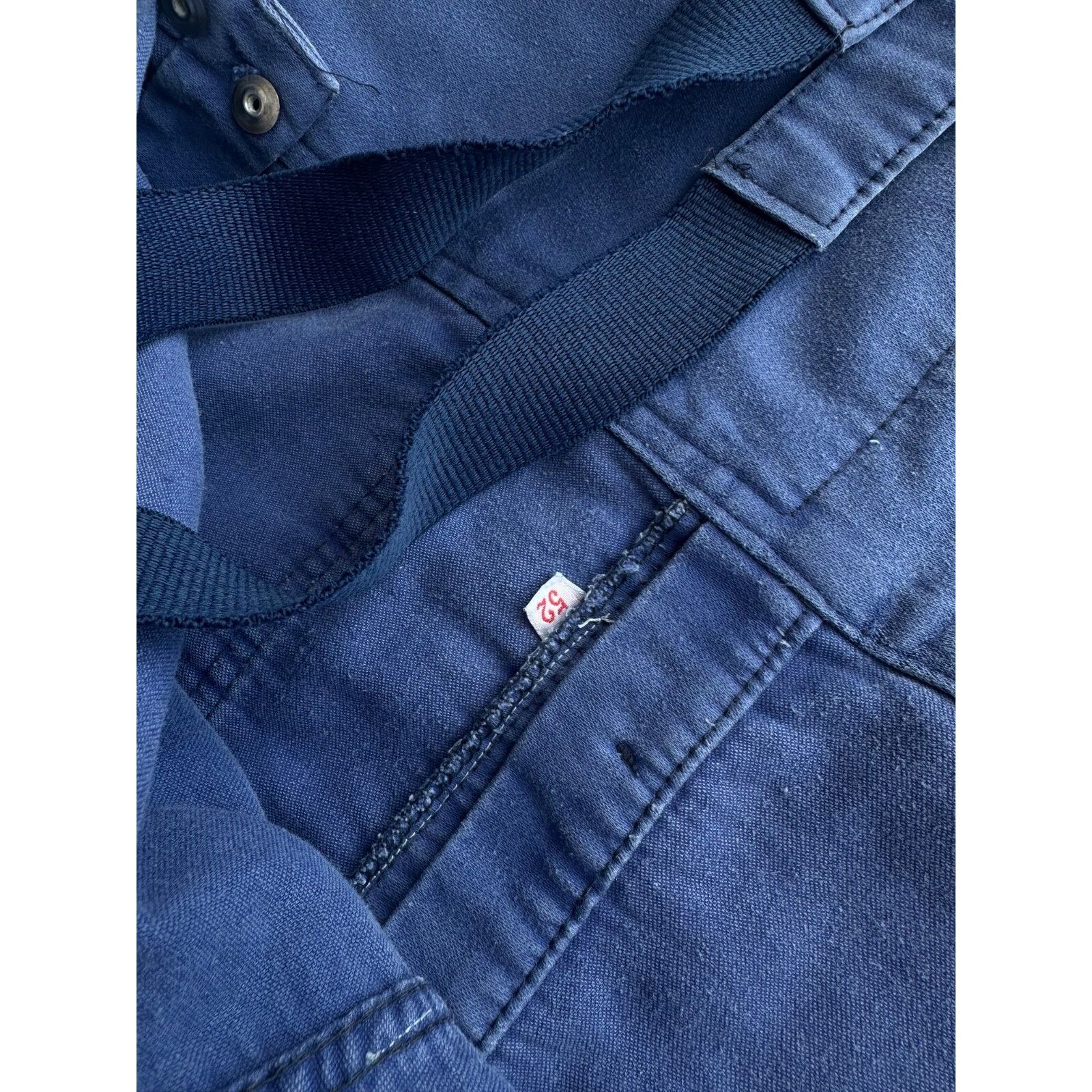 Vintage VTG Adolph Lafont French Workwear Overall Suit 60-70s Size 52L - 15 Thumbnail