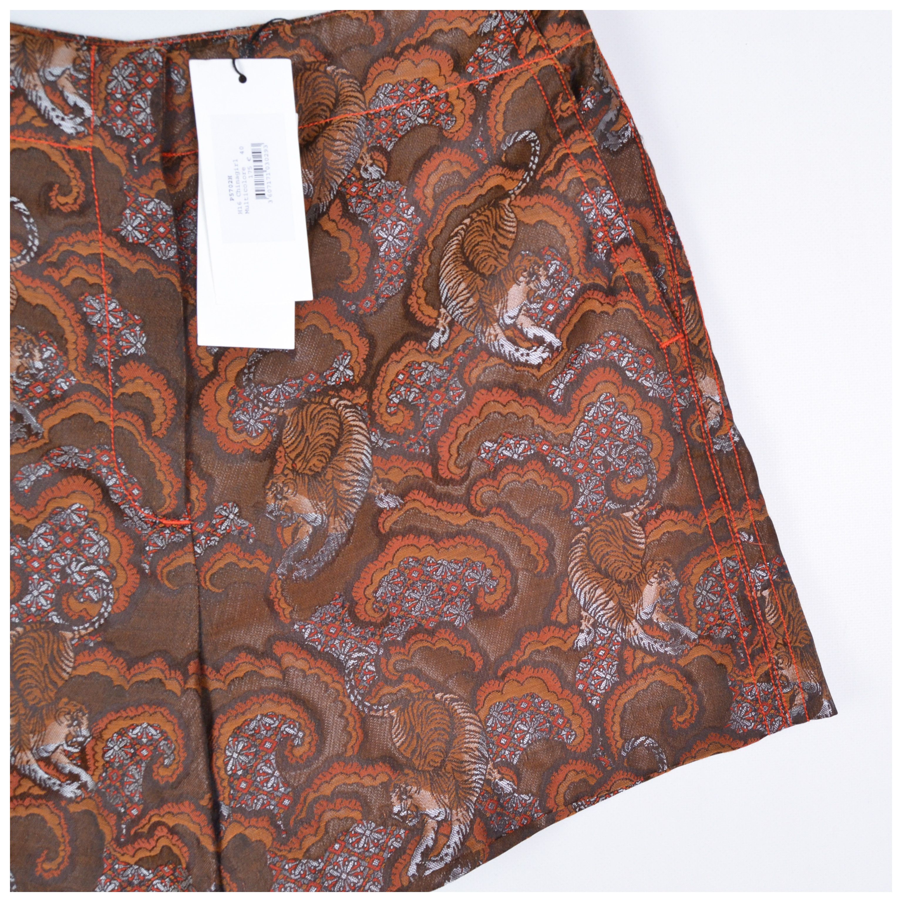 Japanese Brand × Sandro Sandro Chinagirl Multicolore Tiger Printed Japanese Shorts Size 28" / US 6 / IT 42 - 6 Thumbnail