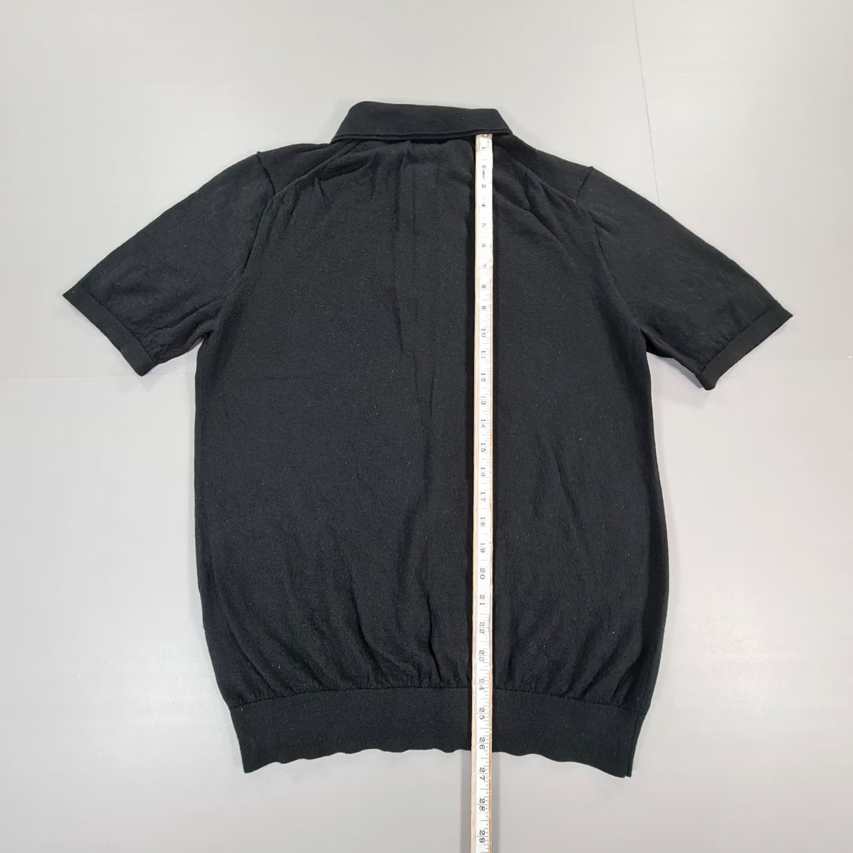 Reiss Reiss Polo Shirt Black L 1/4 Zip Merino Wool Knit Polo Men's Short Sleeve Comfortable Classic Luxury Size US L / EU 52-54 / 3 - 5 Thumbnail