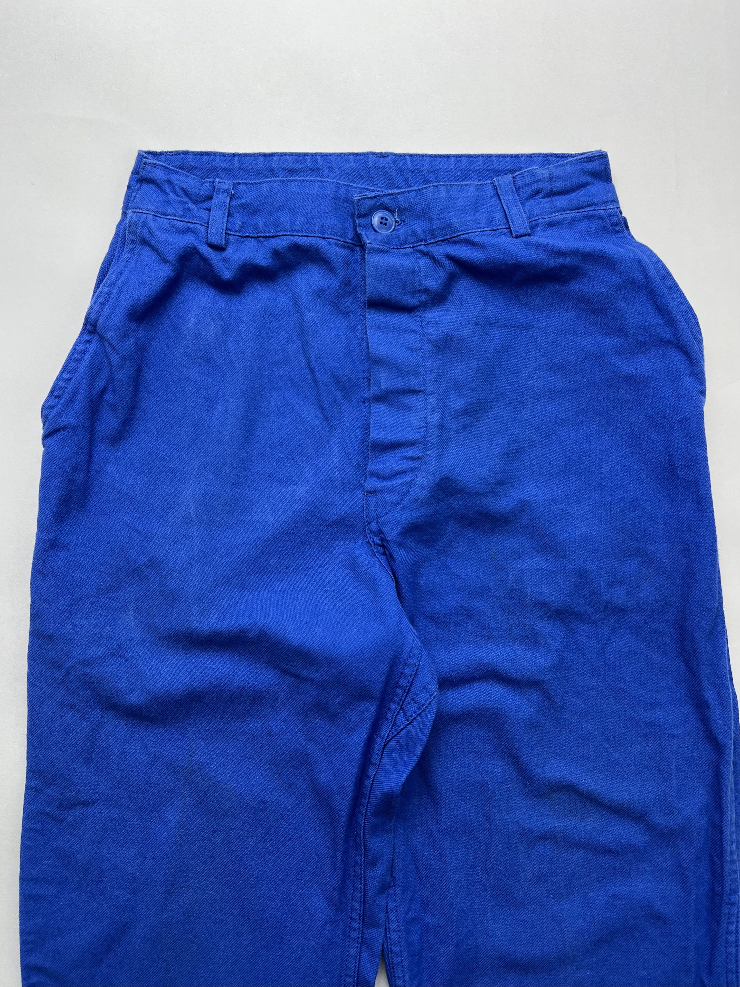 Vintage French Workwear Bleu De Travail Vintage Work Pants Size US 28 / EU 44 - 2 Thumbnail