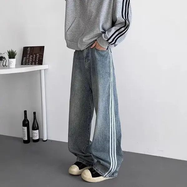 Jean Asaoka x Haya Track Straight Leg Baggy Jeans Size US 32 / EU 48 - 1 Thumbnail