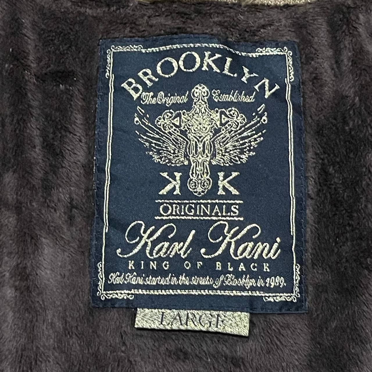 Karl Kani Vintage Karl Kani Brooklyn Quilted Puffer Fur Jacket Size US L / EU 52-54 / 3 - 11 Thumbnail