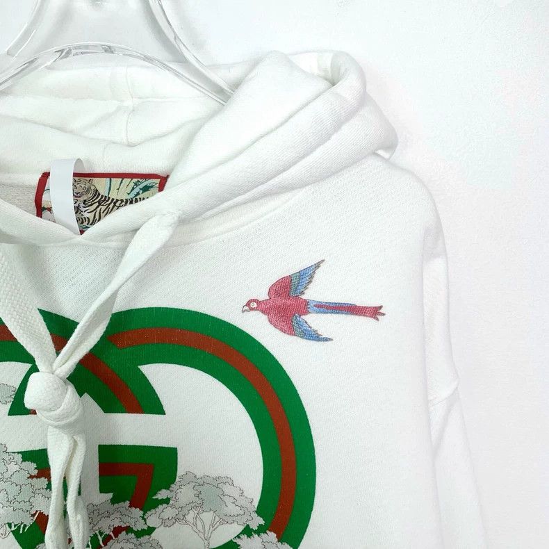 Gucci Gucci Logo printed hooded long-sleeved sweatshirt 2506-Next Size US M / EU 48-50 / 2 - 3 Thumbnail
