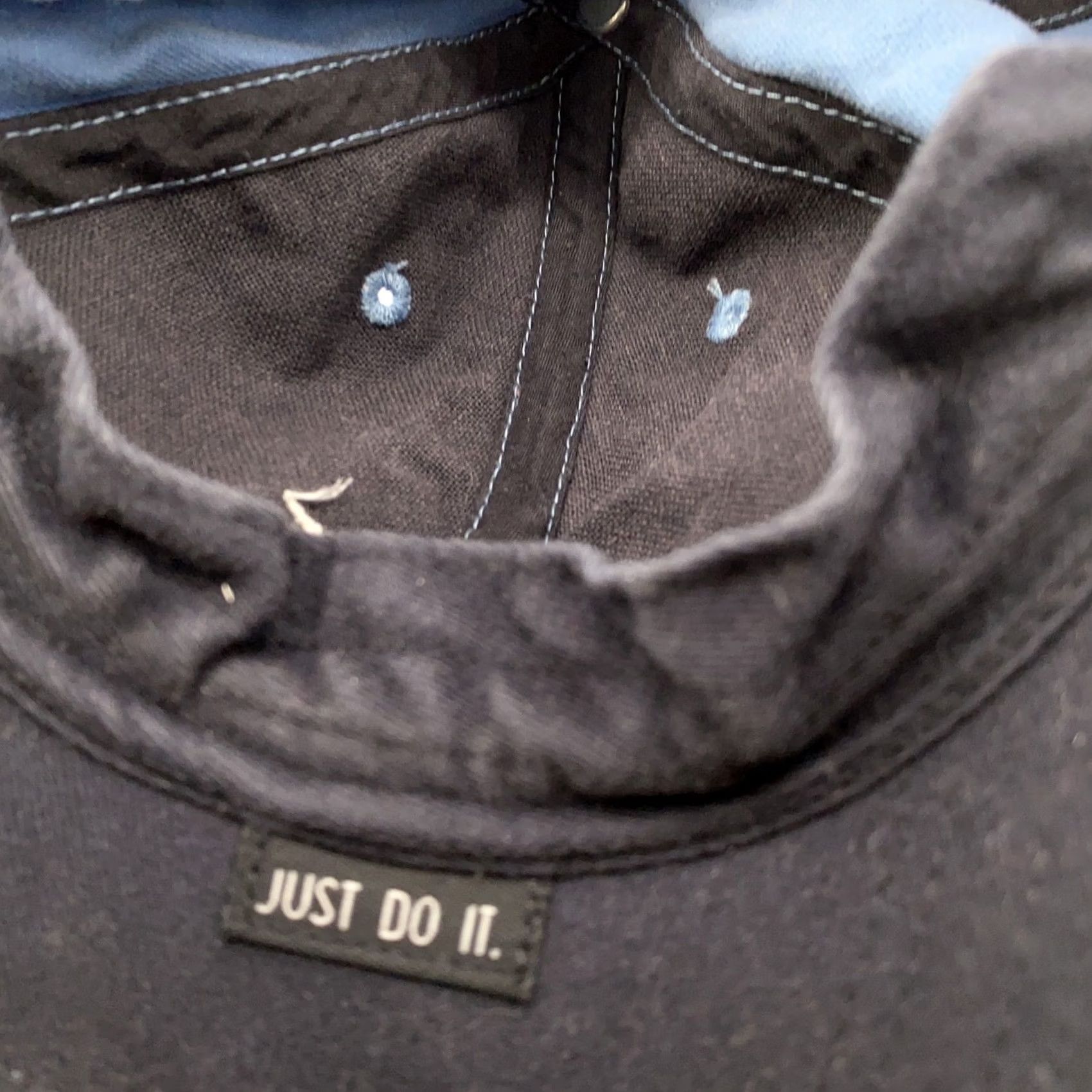 Nike Nike Hat Cap Strap Back Blue Embroidered Swoosh Just Do It Dad Baseball Mens One Size Size ONE SIZE - 6 Thumbnail