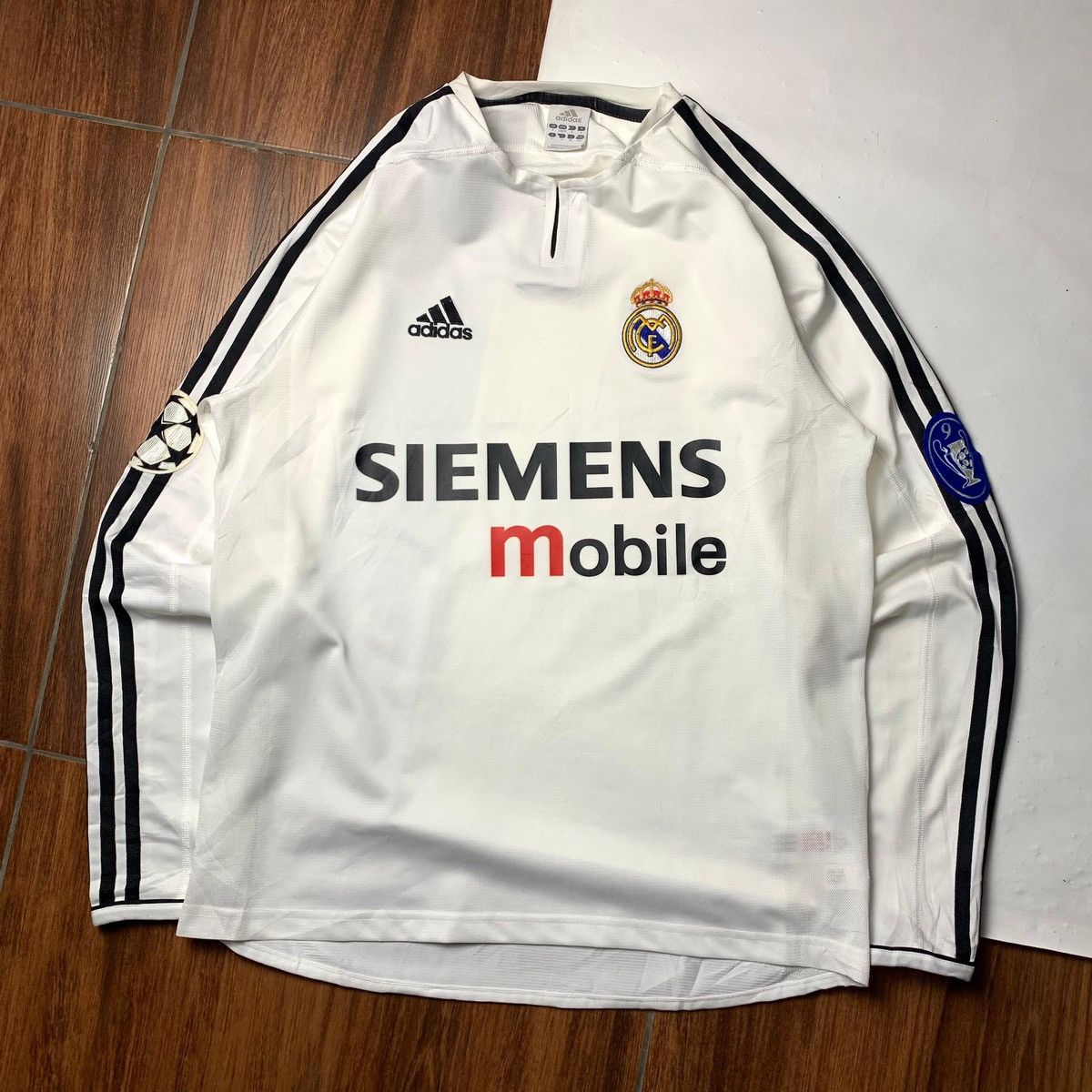 Adidas ❌SOLD OUT❌ Real Madrid 2003-2004 CL Home Long sleeve Jersey🔥 Size US M / EU 48-50 / 2 - 1 Thumbnail