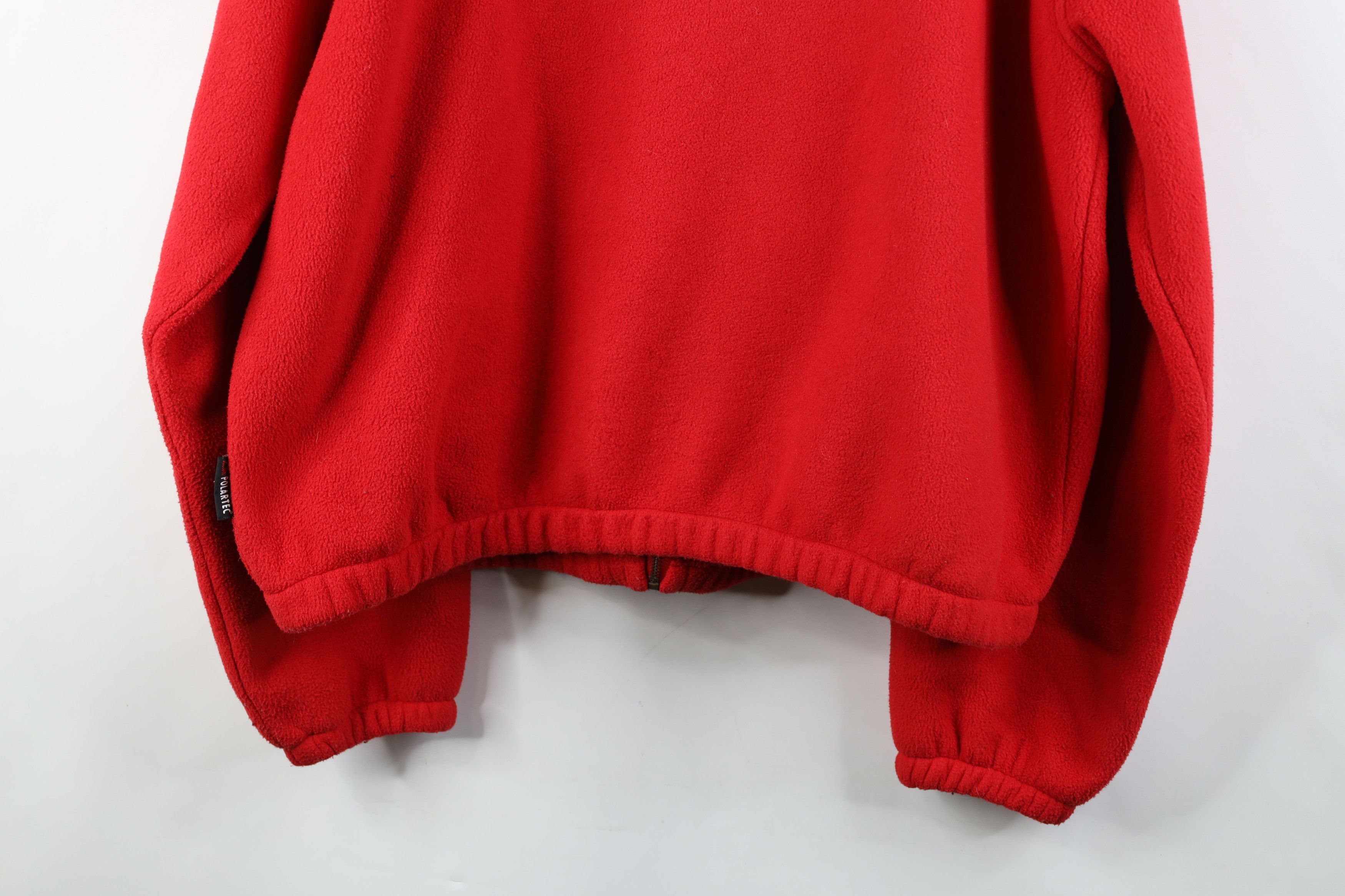 Ralph Lauren Vintage 90s Ralph Lauren Fleece Full Zip Bomber Jacket Red Size US XL / EU 56 / 4 - 14 Thumbnail