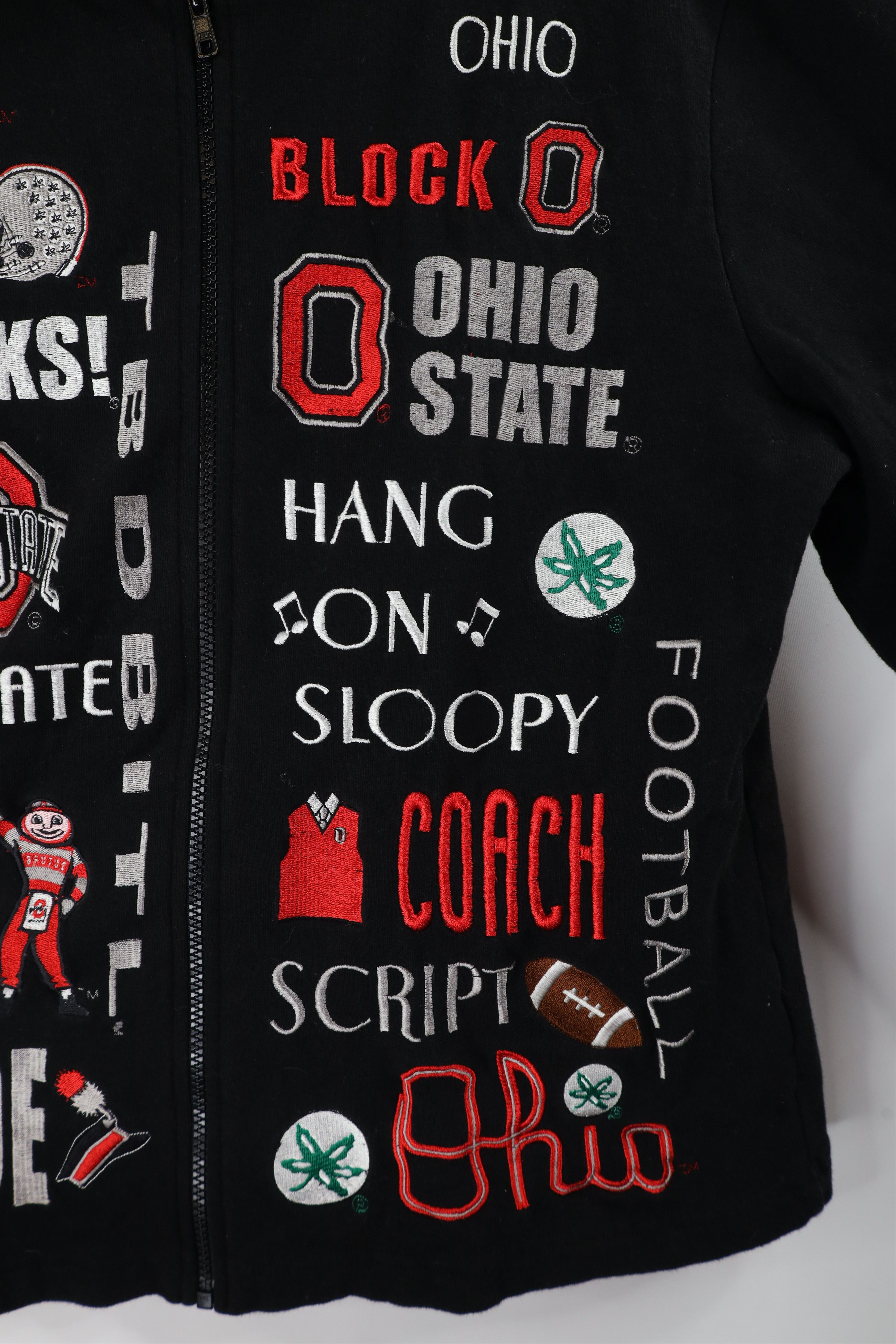 Vintage Vintage 90s Ohio State University Football Full Zip Hoodie Size XL / US 12-14 / IT 48-50 - 6 Thumbnail