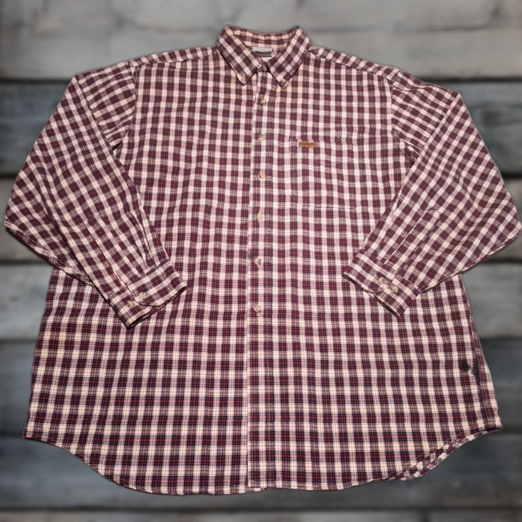Carhartt VINTAGE Carhartt Flannel Shirt Men XL Plaid Heavyweight Button-Down USA Made Red 90s Grunge Outdoor Mens Size US XL / EU 56 / 4 - 1 Thumbnail