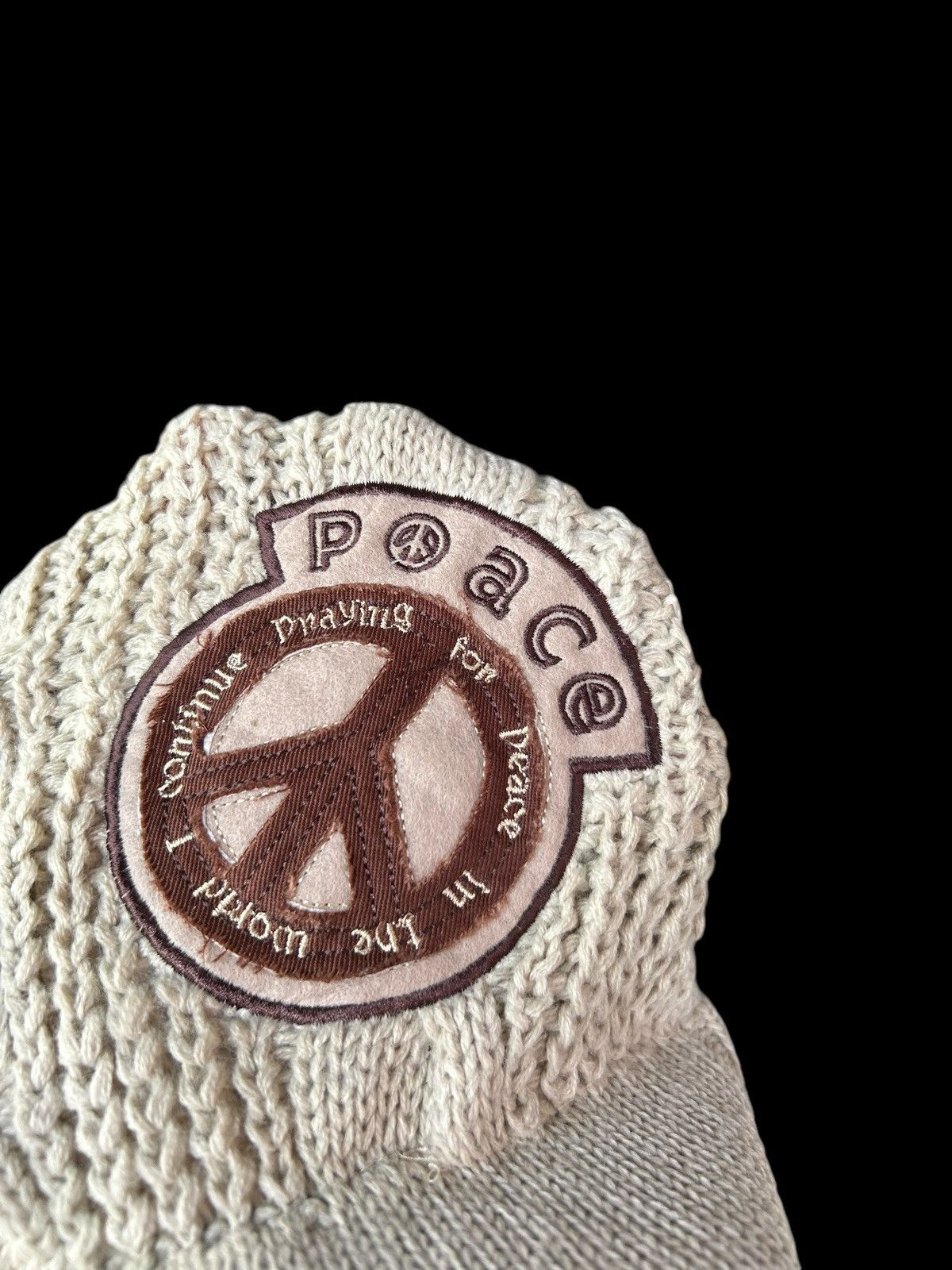 14th Addiction × If Six Was Nine × Japanese Brand Peace Punk Bondage Style Knitt big Hats Rare ☠️☠️☮️ Size ONE SIZE - 5 Thumbnail