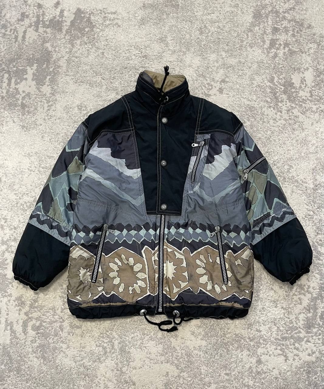 Other Vintage 90s Magic Venture Camo Ski Jacket Men Tribal Pattern Size US M / EU 48-50 / 2 - 1 Thumbnail