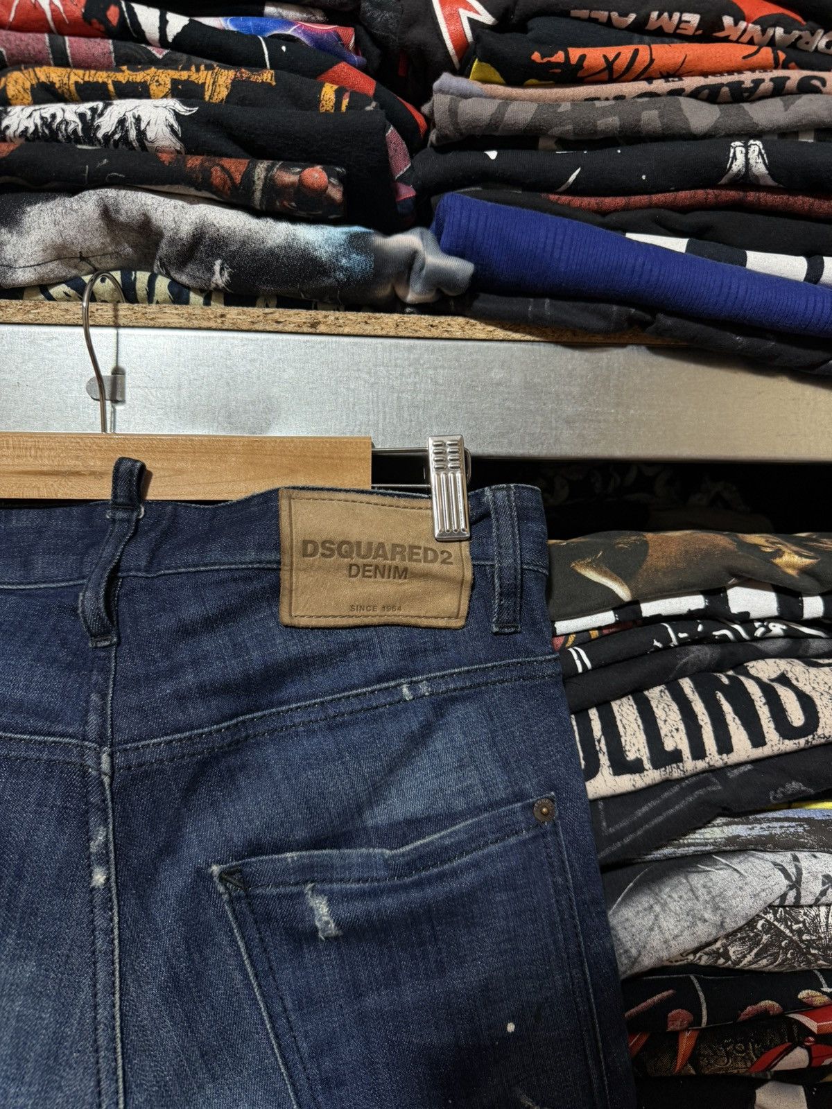Dsquared2 Rare Luxury Dsquared2 Distressed Denim Navy Jeans Y2K Hype Size US 28 / EU 44 - 8 Thumbnail