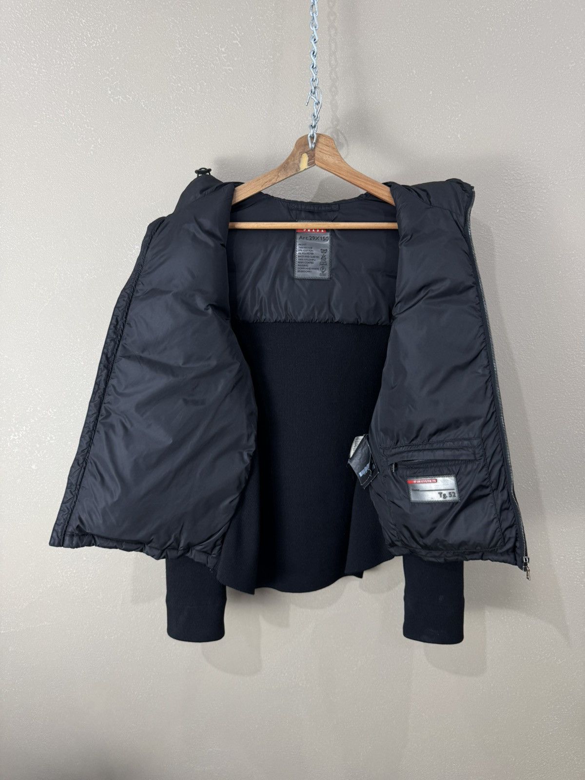 Prada Original Prada Men Wool Nylon Jacket Size 52 Size US L / EU 52-54 / 3 - 3 Thumbnail