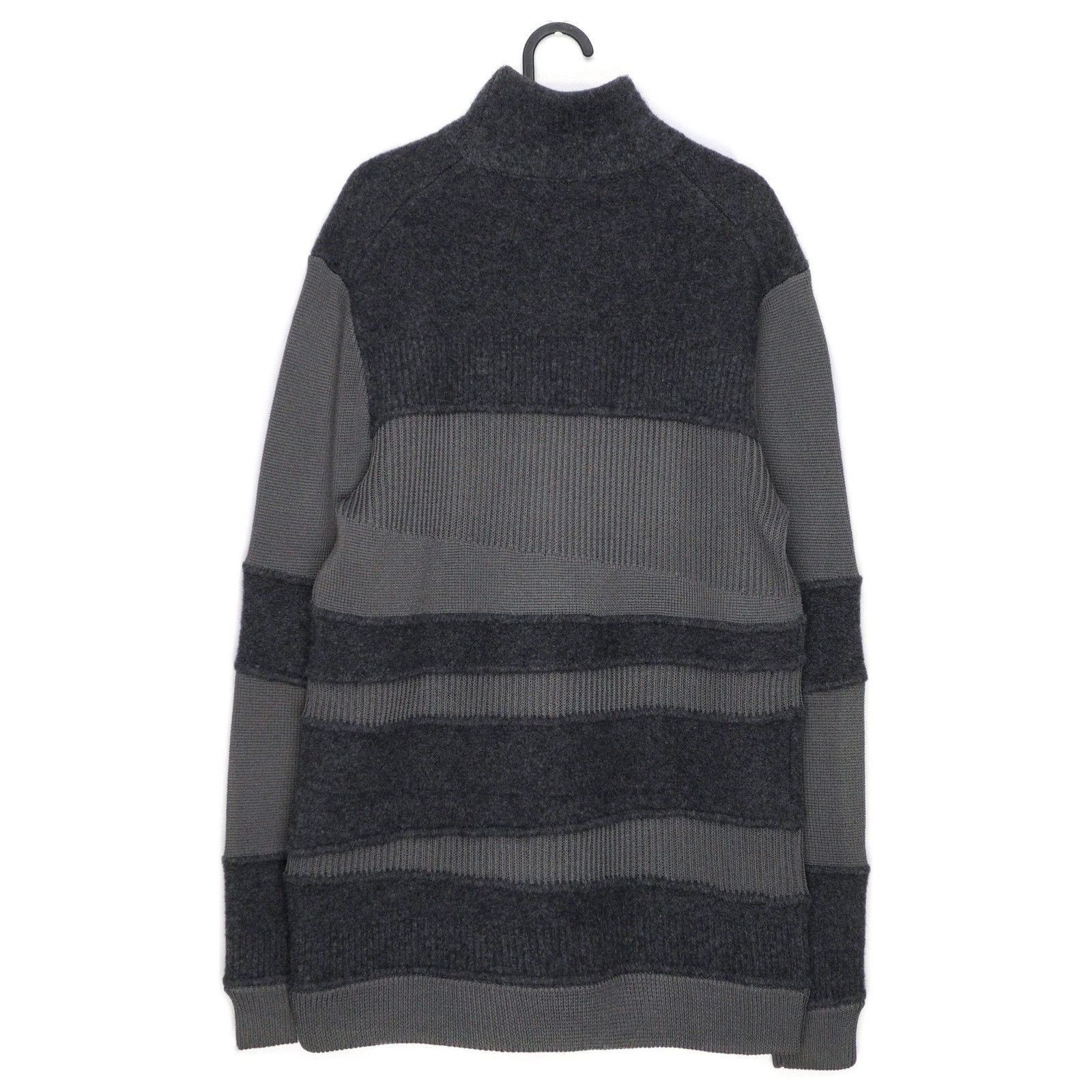 Helmut Lang Vintage Helmut Lang Grey Knit Deconstructed Wool Sweater Size US L / EU 52-54 / 3 - 6 Thumbnail