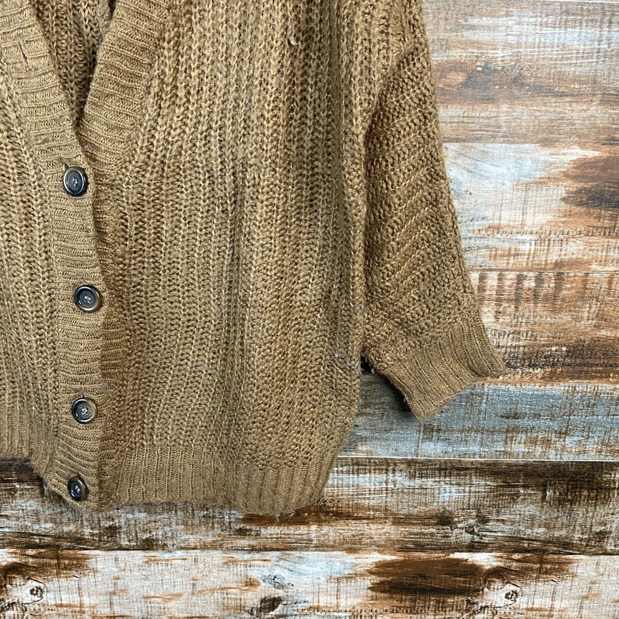 Vintage DL Scalzi Vintage Brown Cardigan Knitwear #C1174 Size XL / US 12-14 / IT 48-50 - 8 Thumbnail