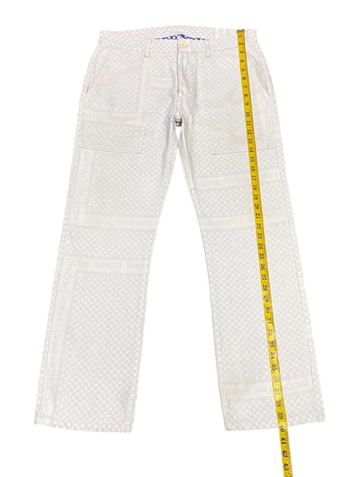 Comme des Garcons Homme Comme Des Garçons Homme AD2003 Chekerboard Denim Pants Size US 33 - 17 Thumbnail