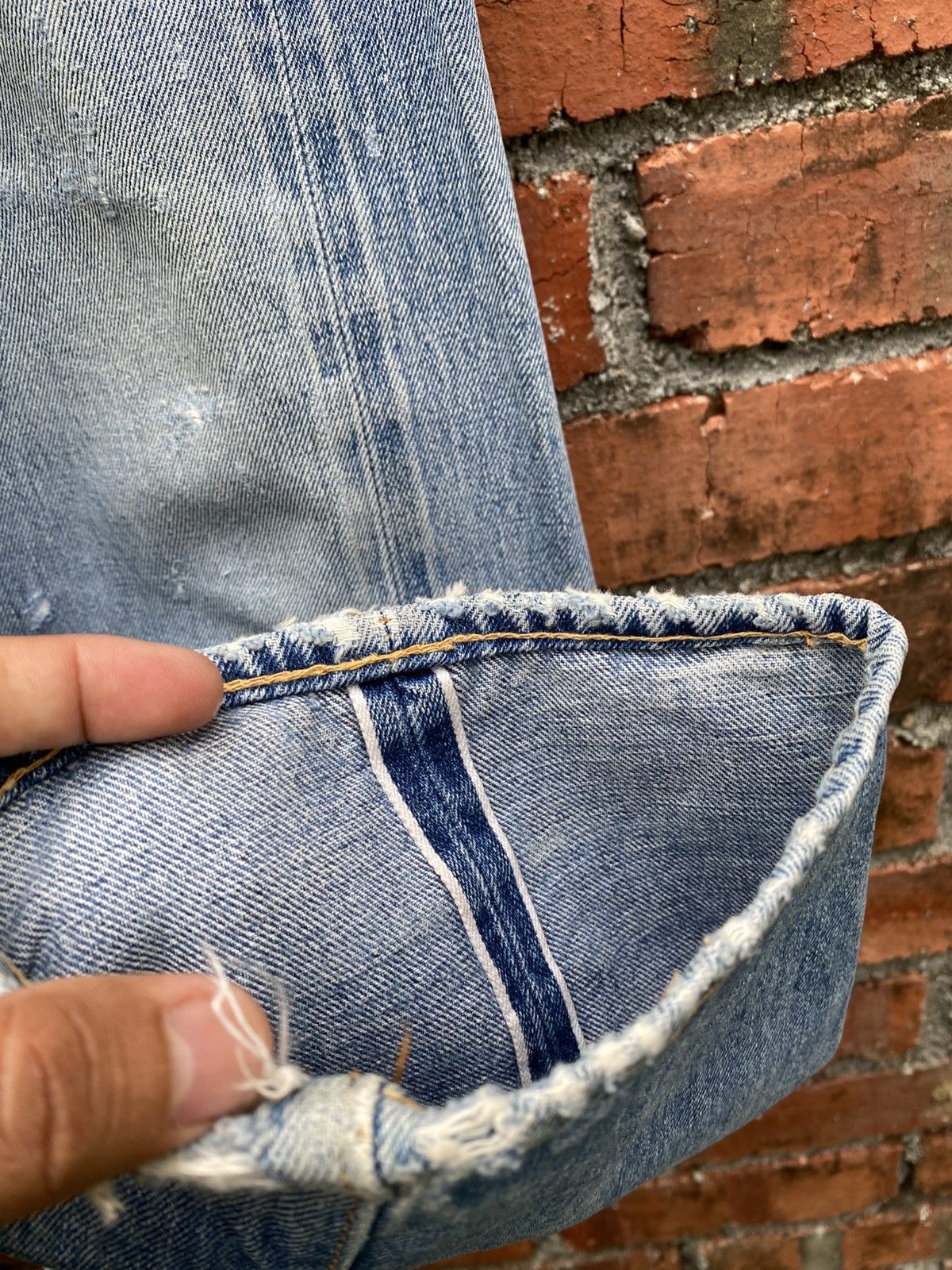 Levi's Vintage Clothing W31x29.5 Vintage levi's 501 redline distressed repaired Size US 31 - 7 Thumbnail