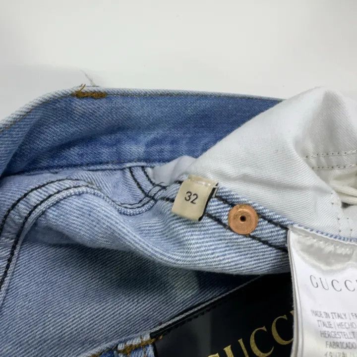Gucci Gucci Gucci Logo Straight Leg Denim Jeans -2506 Size US 32 / EU 48 - 2 Thumbnail