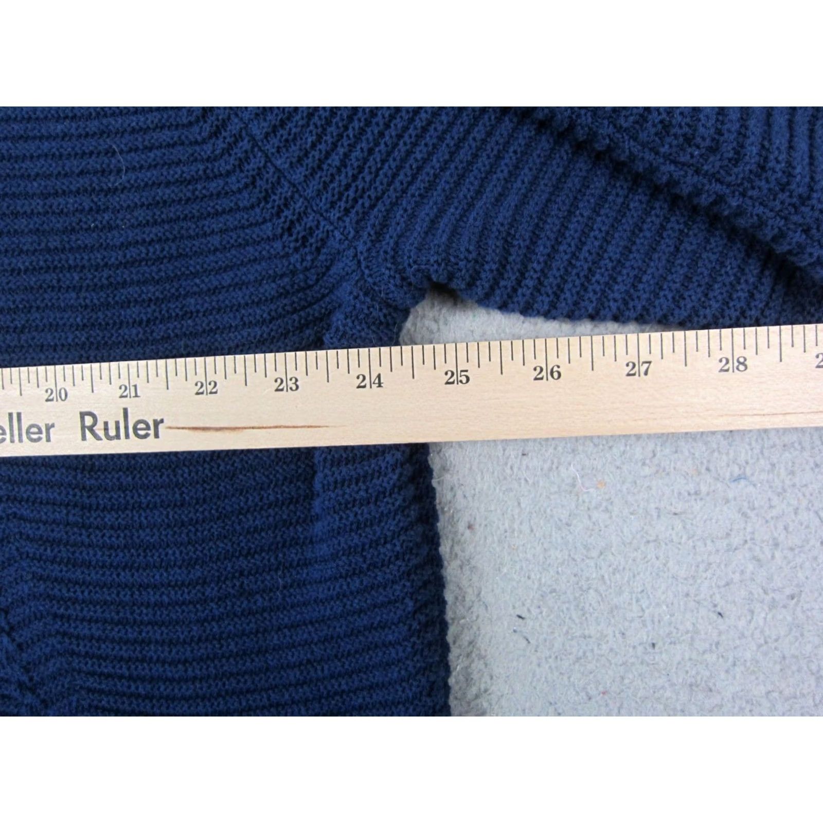 J. Jill J.Jill Sweater XL Blue V-Neck Dolman-Sleeve Pullover Cotton Womens Knit Pullover Casual Blue XL Womens Pullover Sweater Size XL / US 12-14 / IT 48-50 - 7 Thumbnail