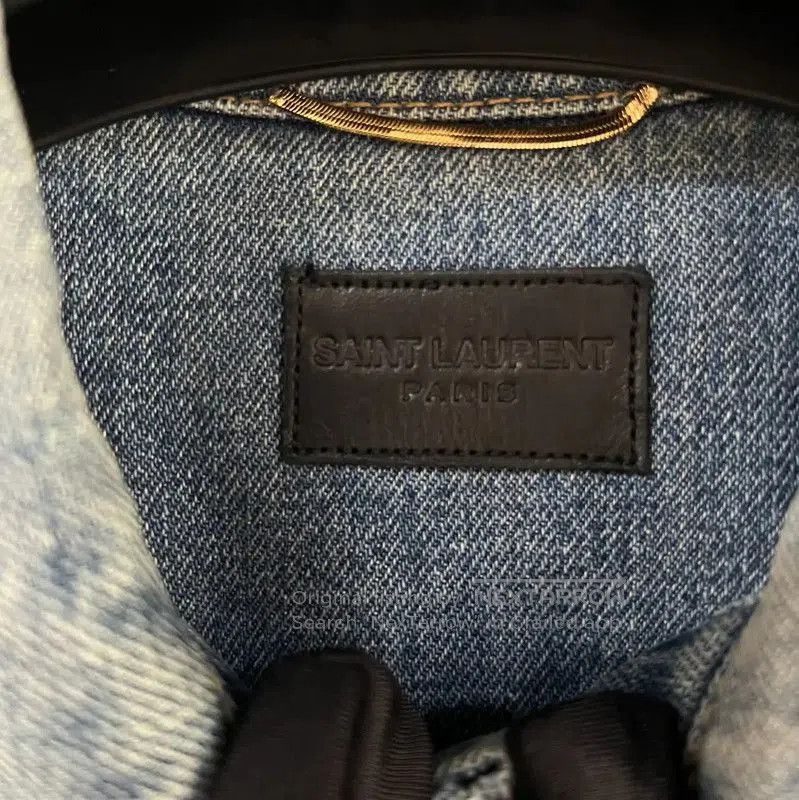 Yves Saint Laurent YSL Blue Cotton Women's Jacket . Size M / US 6-8 / IT 42-44 - 4 Thumbnail