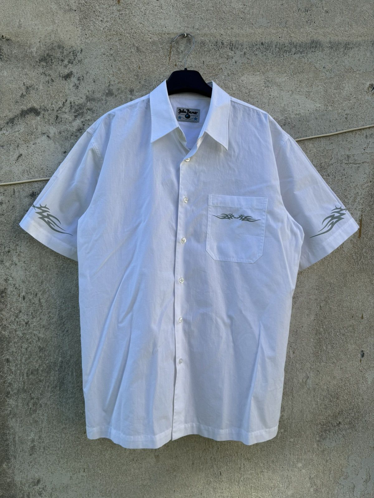 Affliction Y2K Tribal White Shirt Affliction Type Techno Rave Swag Size US L / EU 52-54 / 3 - 1 Thumbnail