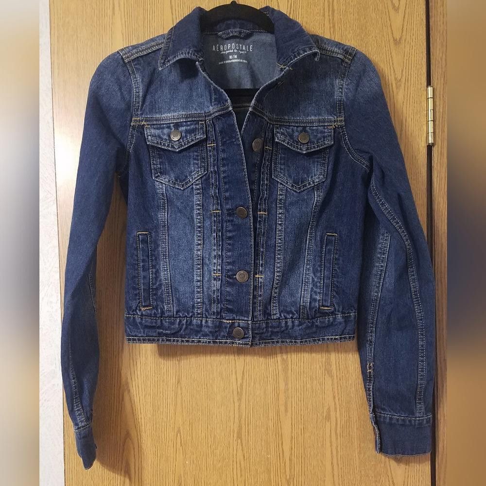 Aeropostale Aeropostale Blue Denim Jacket Size Medium Size M / US 6-8 / IT 42-44 - 1 Thumbnail