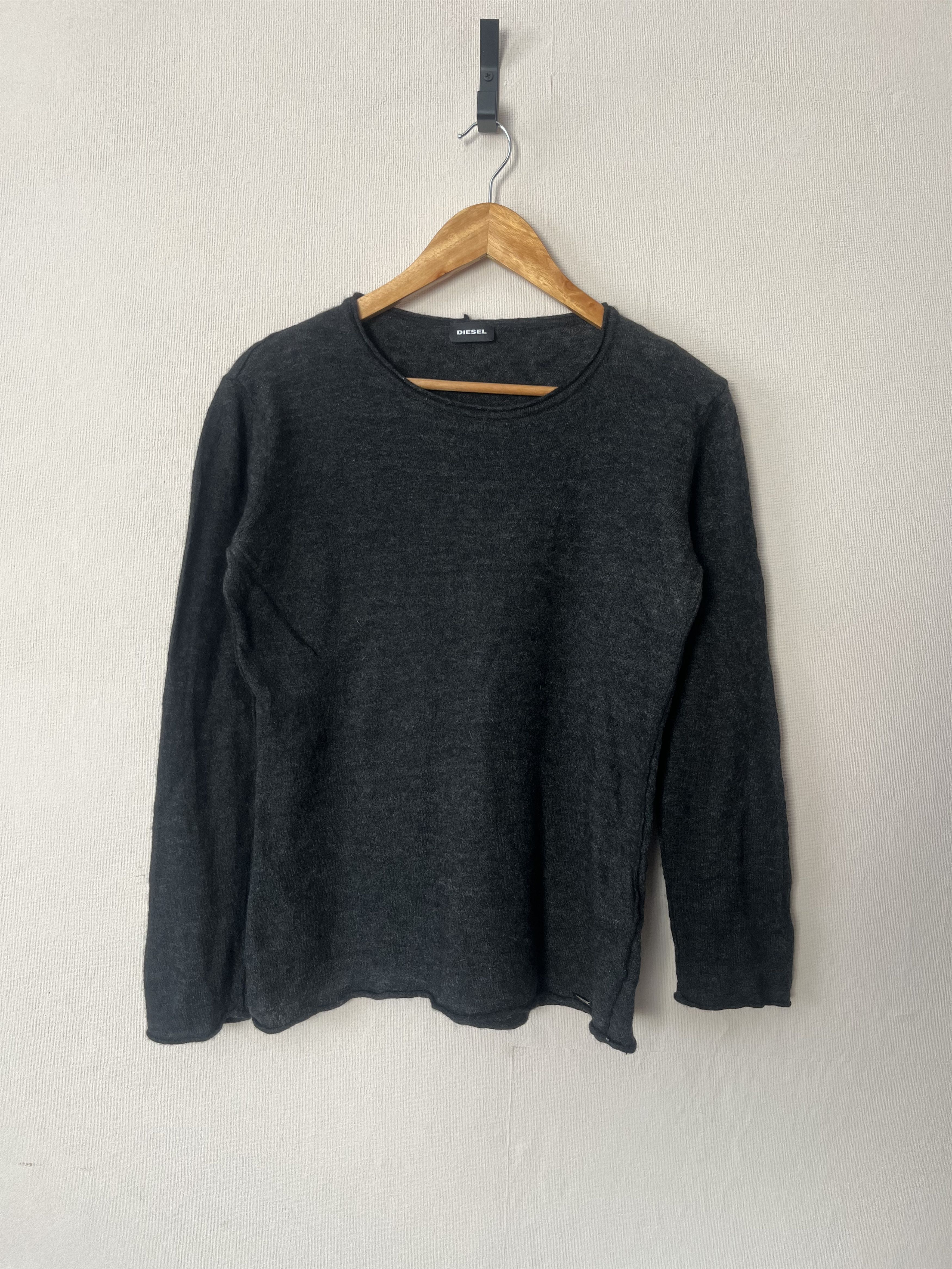 Diesel Diesel Gray Alpaca Wool Sweater Pullover Jumper Lightweight Size US M / EU 48-50 / 2 - 1 Thumbnail