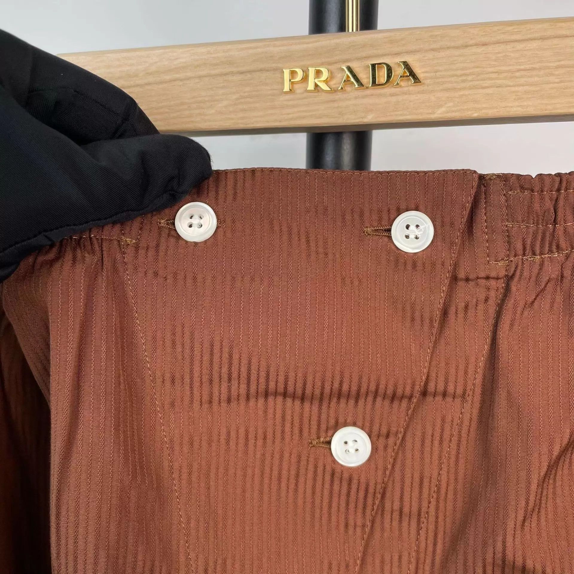 Prada Prada 98 New SS25 Brown Women's Skirt Size 26" / US 2 / IT 38 - 4 Thumbnail