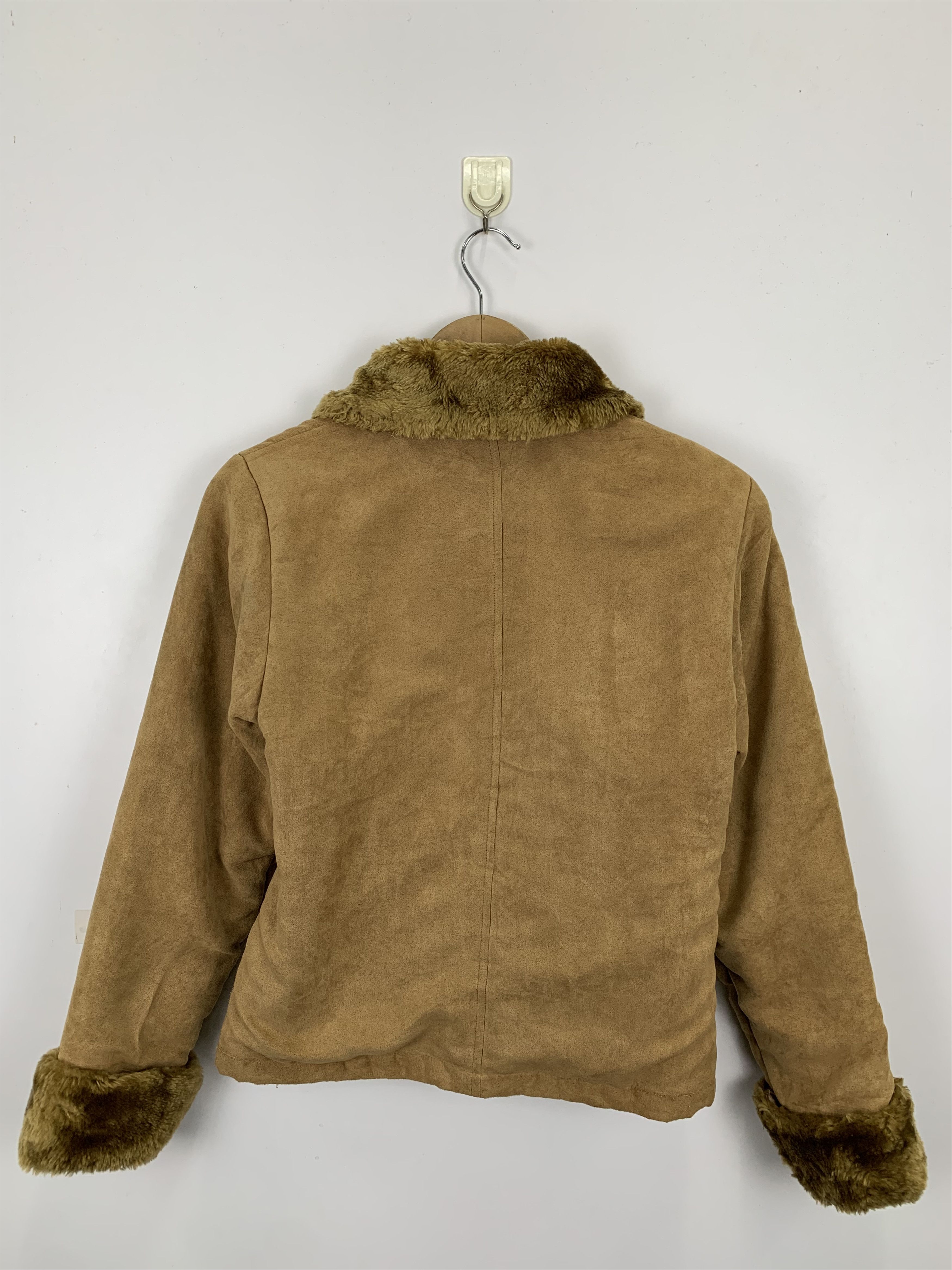 Japanese Brand Vintage 80s Japanese Brand Sherpa Suede Leather Jacket J1044 Size US M / EU 48-50 / 2 - 3 Thumbnail
