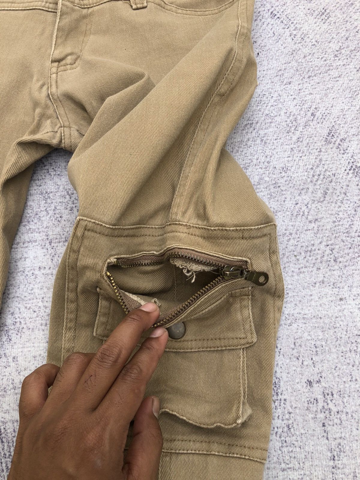 Forever 21 × Vintage Cargo Pants Fantastic & Forever 8 Pocket Skinny Fit Size US 28 / EU 44 - 6 Thumbnail