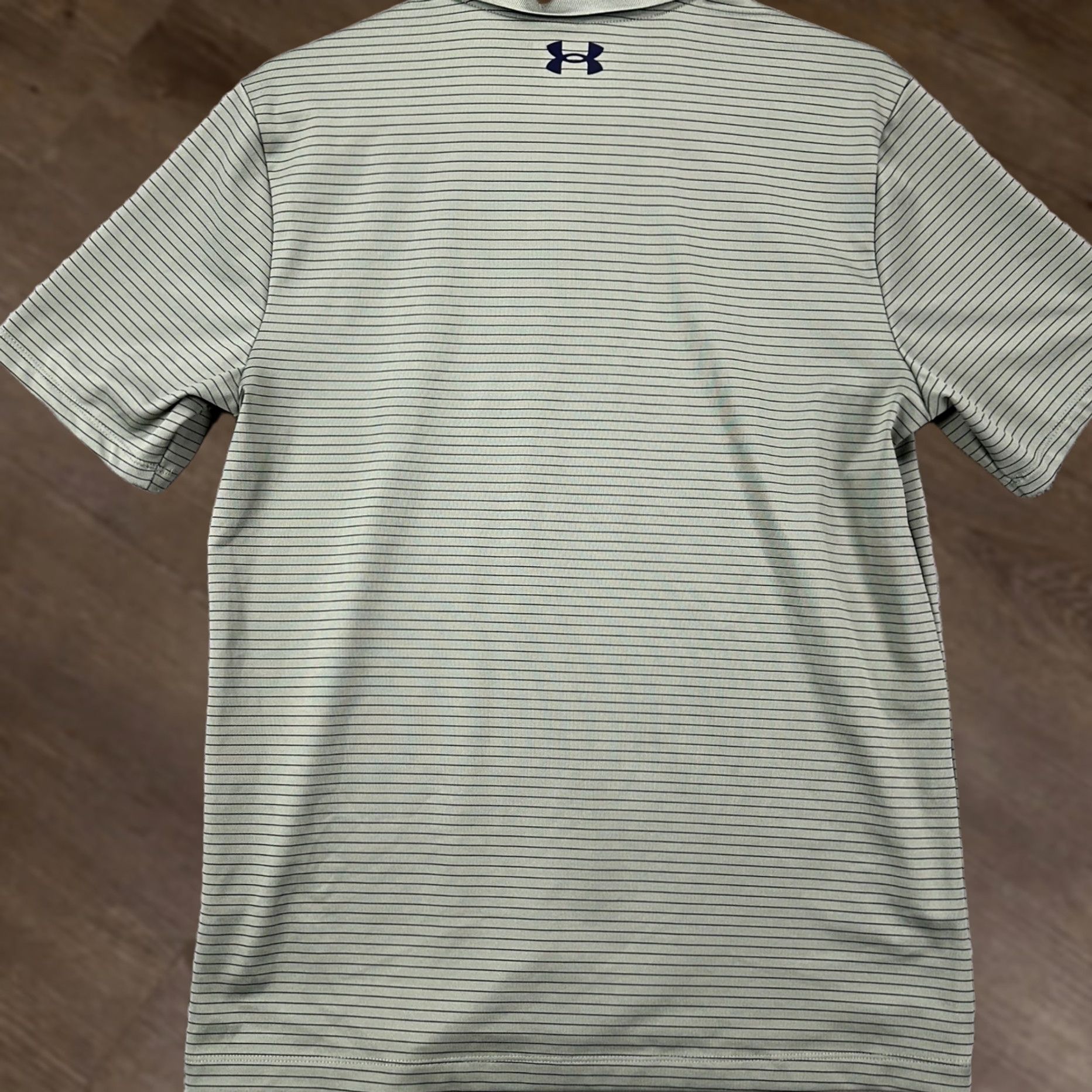 Under Armour Under Armour The Performance Polo Shirt Mens Small Gray Stripes Rugby Golf NEW Size US S / EU 44-46 / 1 - 1 Thumbnail