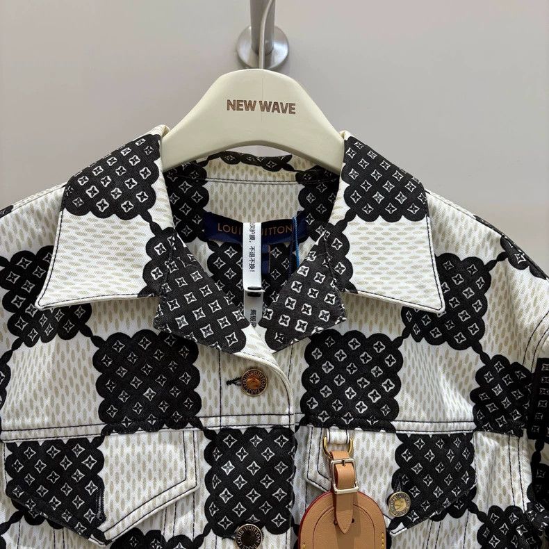 Louis Vuitton Louis Vuitton 23 New Checkerboard Full Print Leather Denim Size XS / US 0-2 / IT 36-38 - 3 Thumbnail