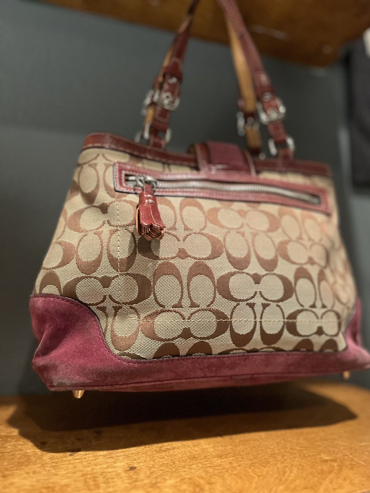 Coach Coach Womens F04Q-7056 Purple Pink Brown Size ONE SIZE - 14 Thumbnail