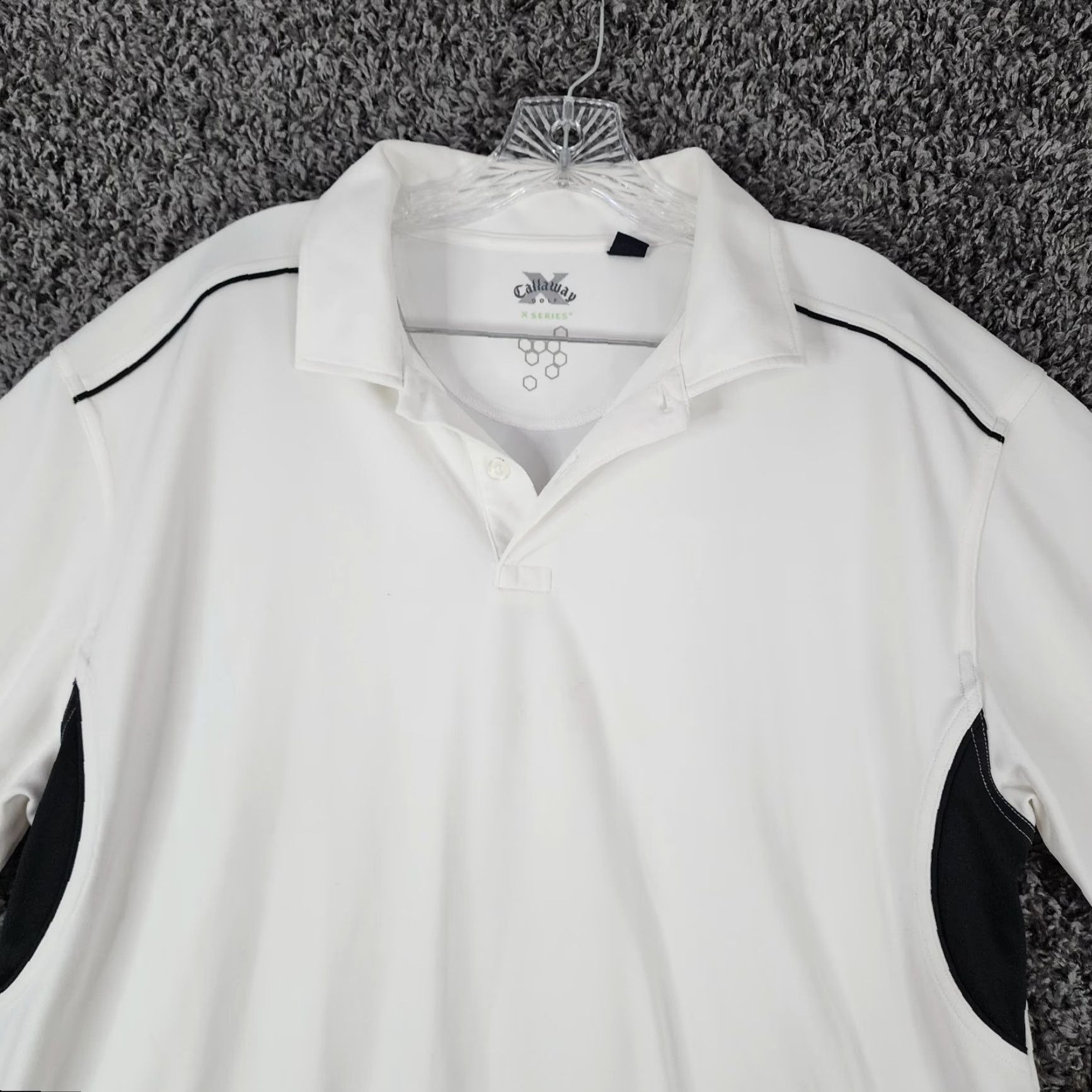 Callaway CALLAWAY GOLF X SERIES Polo Shirt Men Short Sleeve XL White Size US XL / EU 56 / 4 - 4 Thumbnail