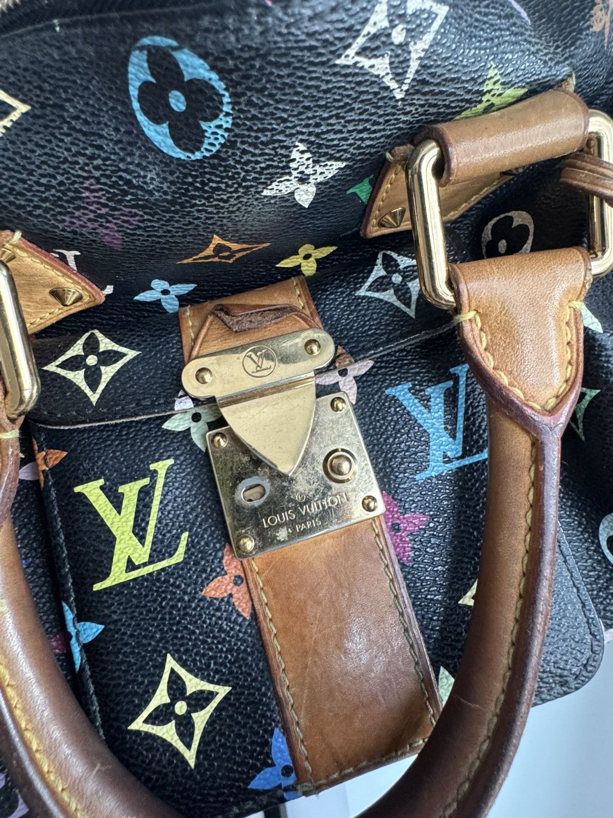 Louis Vuitton × Takashi Murakami Louis Vuitton x Murakami Vintage Leather Speedy Bag Size ONE SIZE - 5 Thumbnail