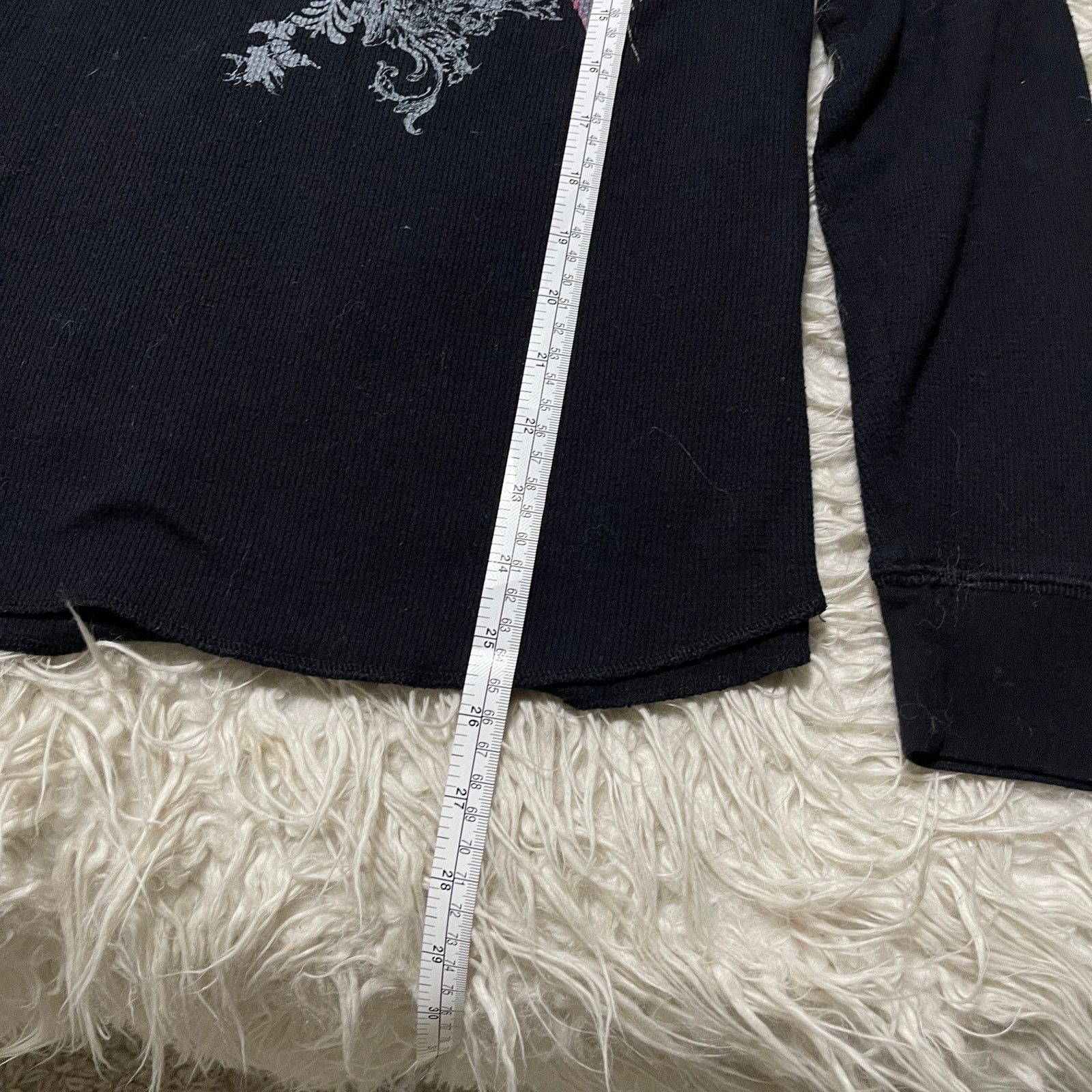 Affliction × Other Y2K Affliction Style Graphic Thermal Longsleeve Shirt Black Size US L / EU 52-54 / 3 - 7 Thumbnail
