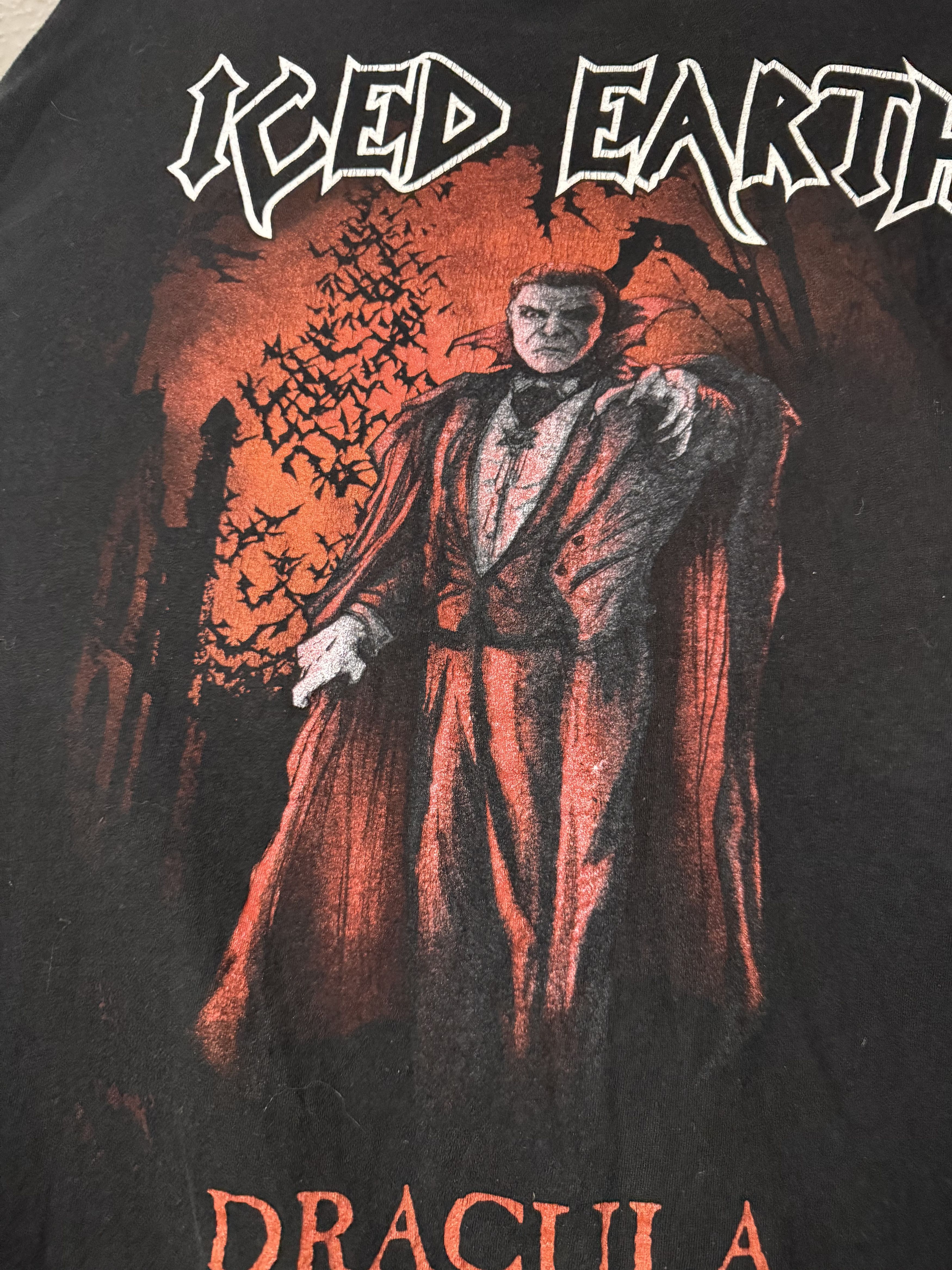 Band Tees Vintage 2001 Iced Earth Dracula Rock Band T-shirt Size US XL / EU 56 / 4 - 7 Thumbnail